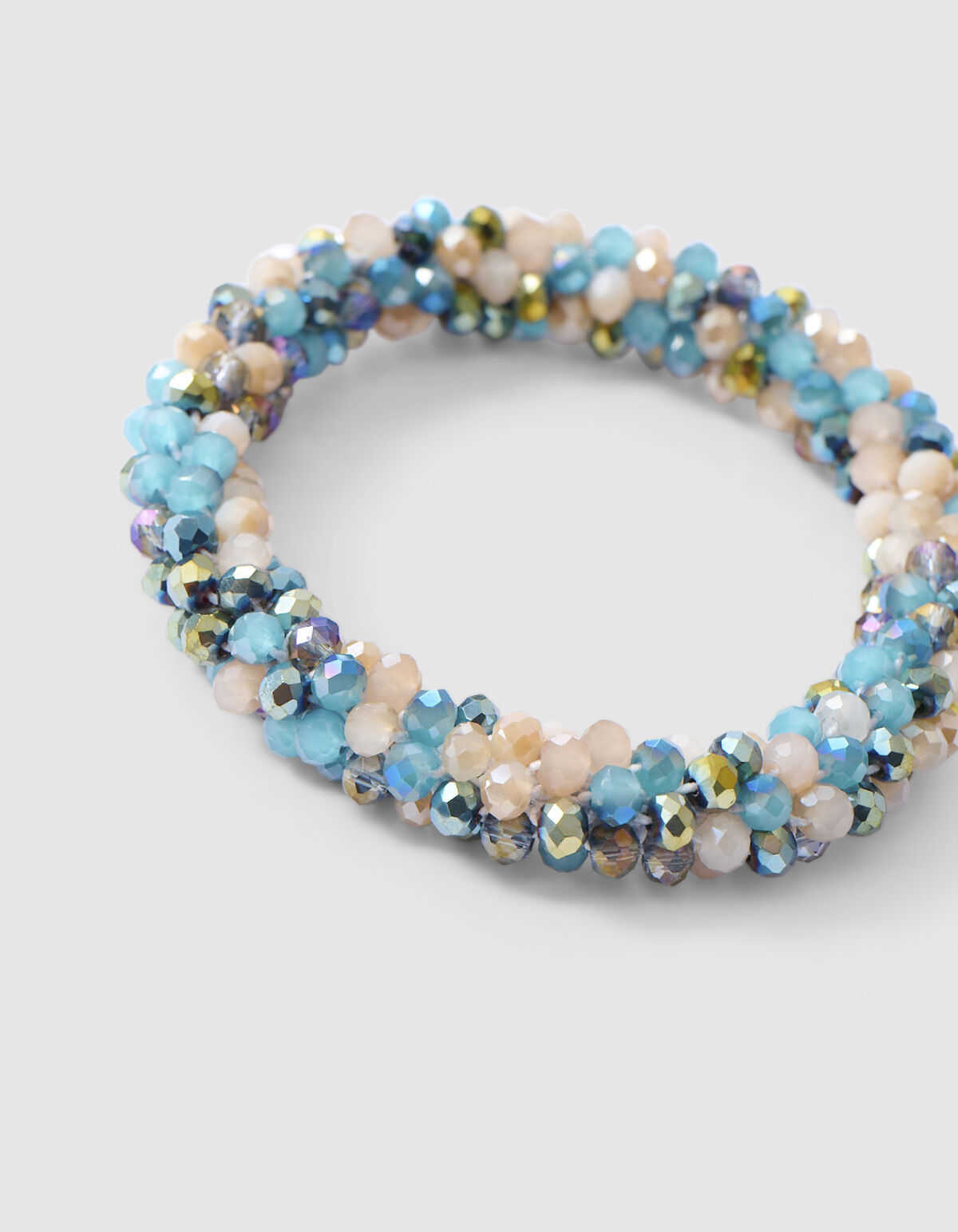 Beaded Haarelastiek Blauw SHOEBY ACCESSOIRES