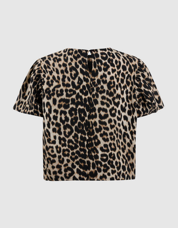 Leopard Twist Top Lichtbruin SHOEBY GIRLS