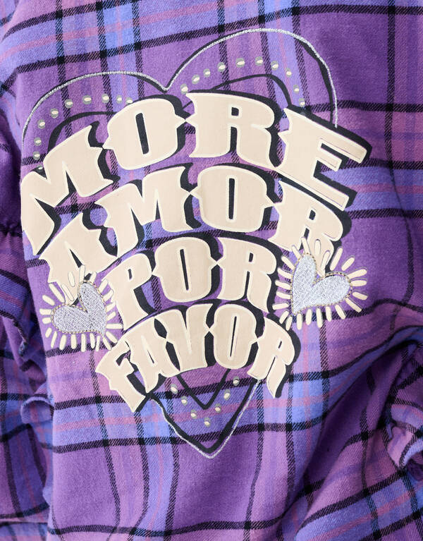 Ruiten Ruffle Blouse Paars SHOEBY GIRLS