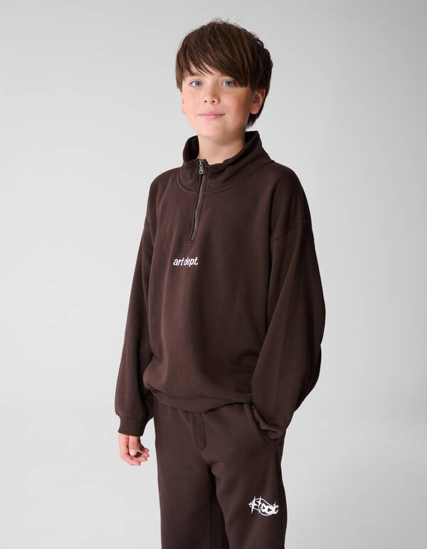 Art Dept Sweater Donkerbruin SHOEBY BOYS