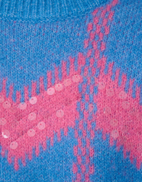 Sequin Trui Blauw SHOEBY GIRLS