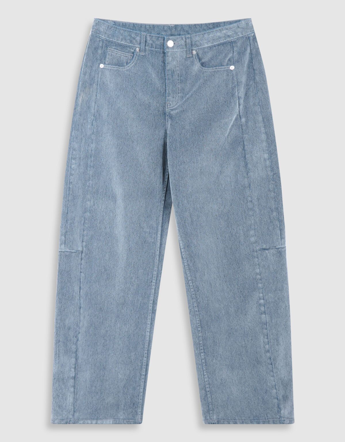 Velvet Barrel Fit Jeans Donkergrijs SHOEBY WOMEN