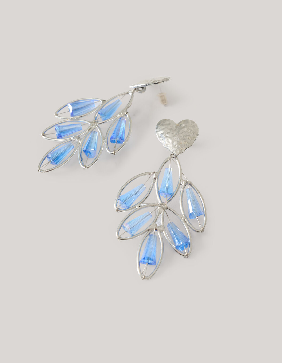 Heart Leaf Oorbellen Zilver SHOEBY ACCESSOIRES