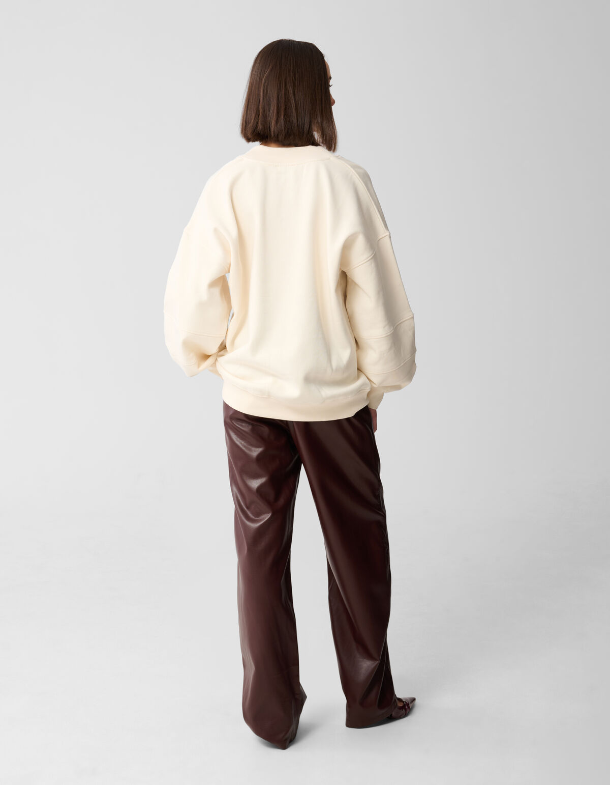 Varsity Logo Sweater Gebroken Wit SHOEBY WOMEN