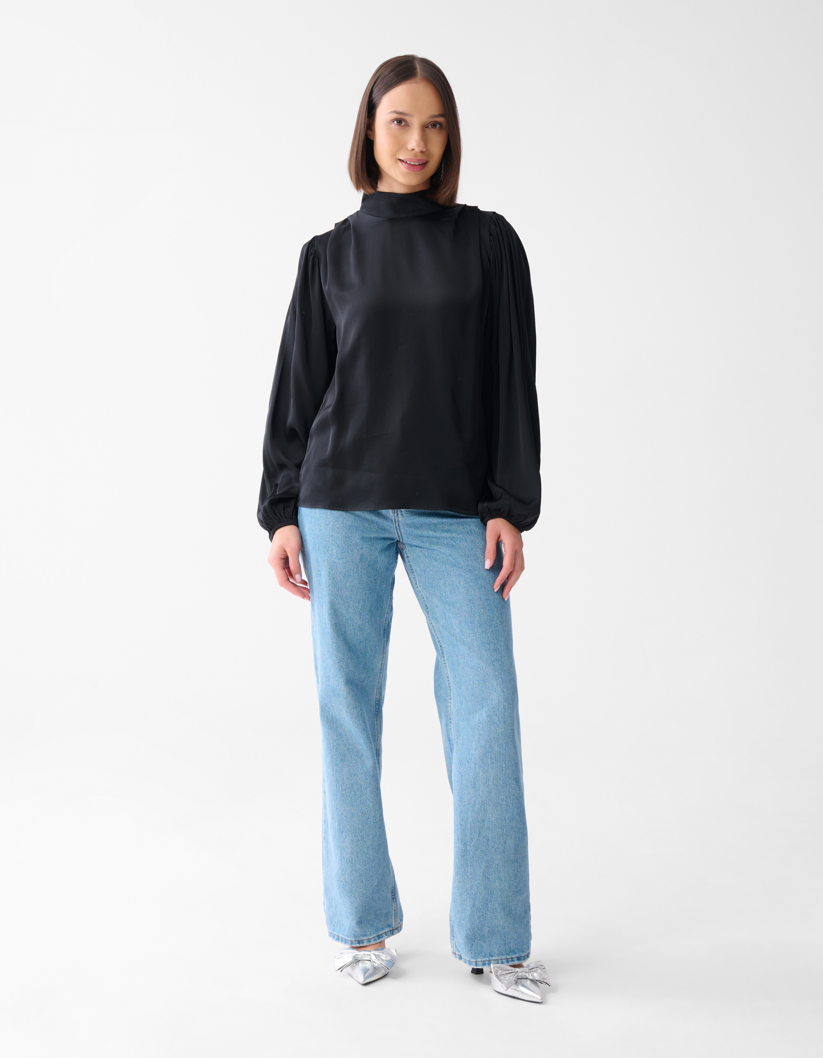 Satijnen Blouse Zwart SHOEBY WOMEN