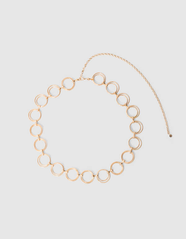 Circle Chain Riem Goud SHOEBY ACCESSOIRES