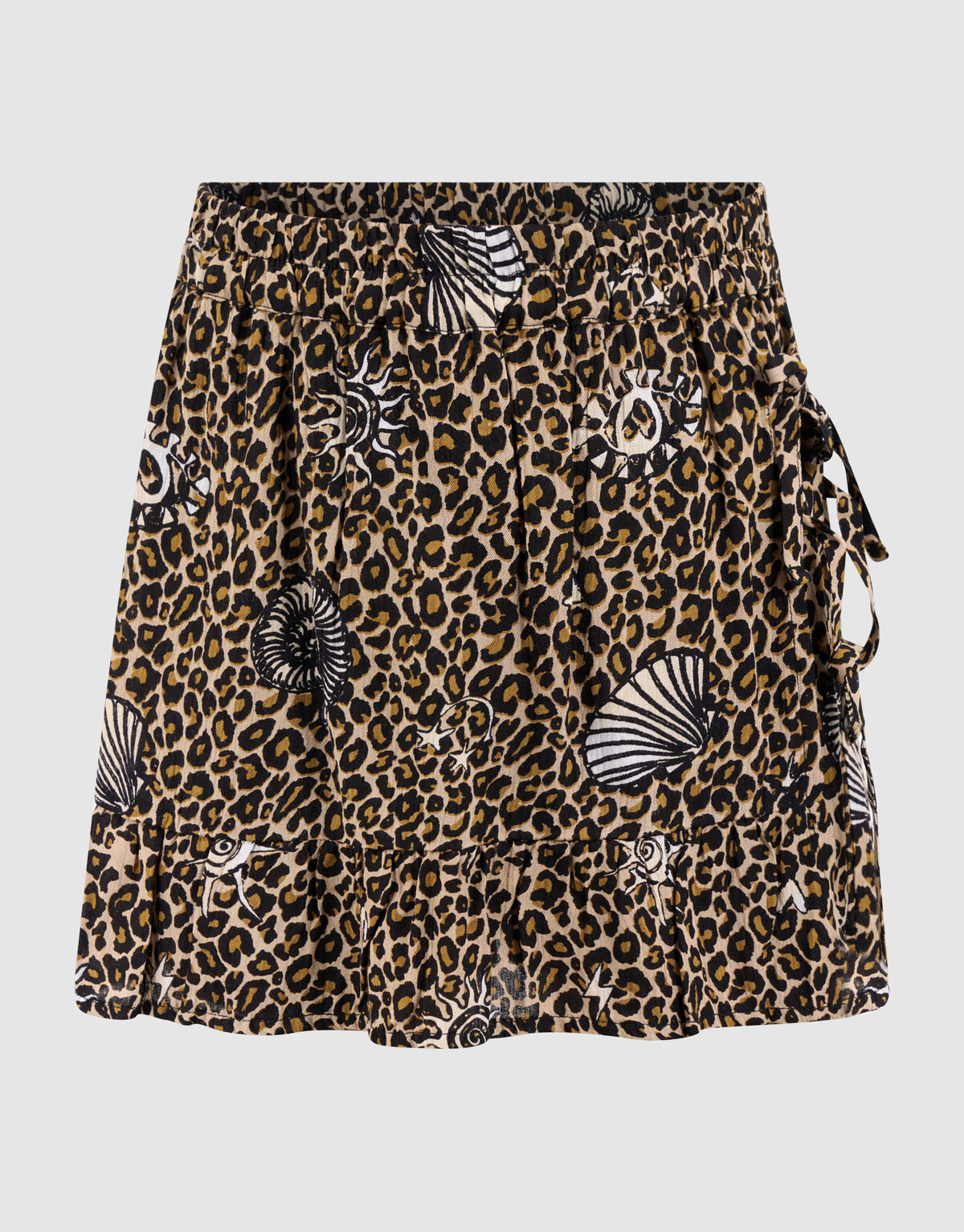 Printed Leopard Skort Bruin SHOEBY GIRLS