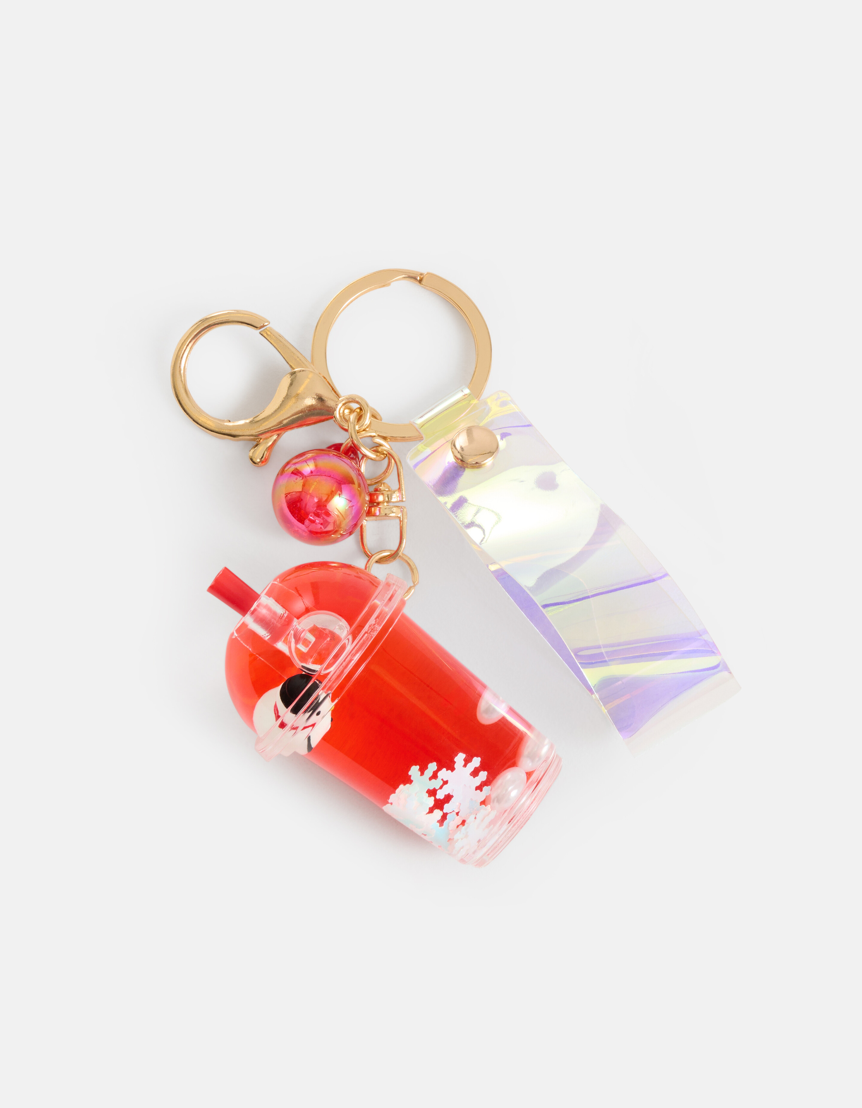 Milkshake Sleutelhanger Rood SHOEBY ACCESSOIRES