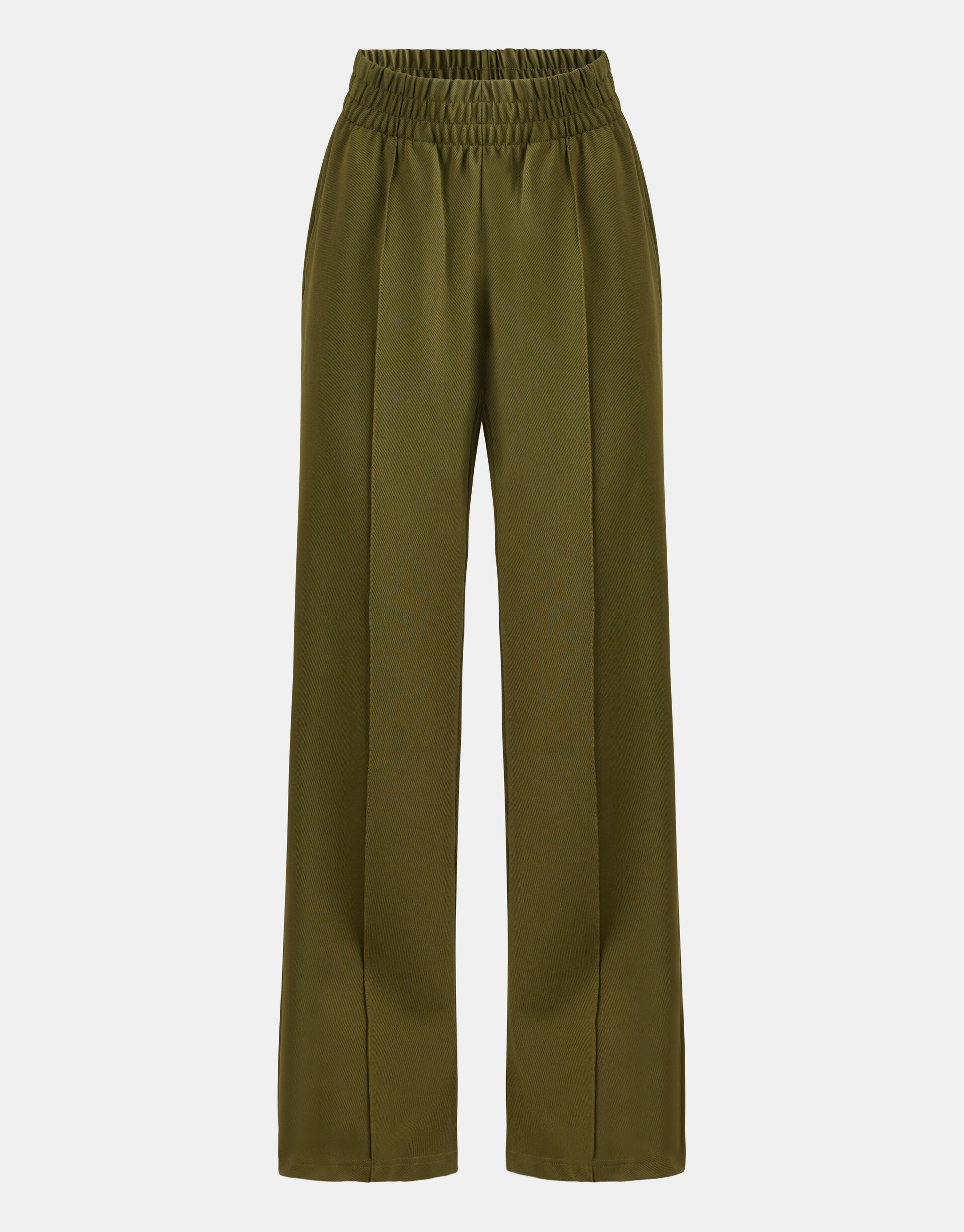Basis Wide Leg Broek Donkergroen SHOEBY WOMEN