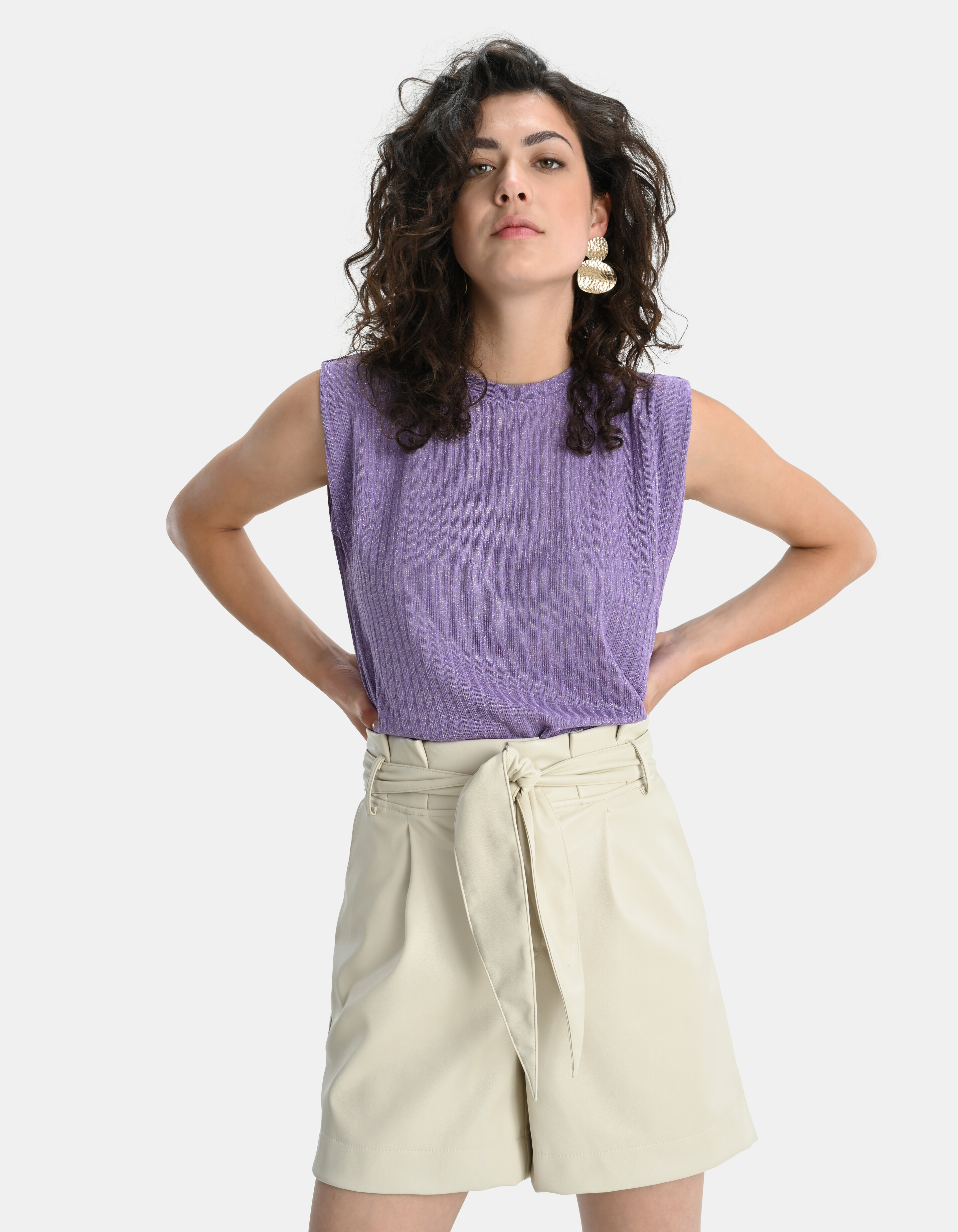 Sleeveless Foil Top EKSEPT