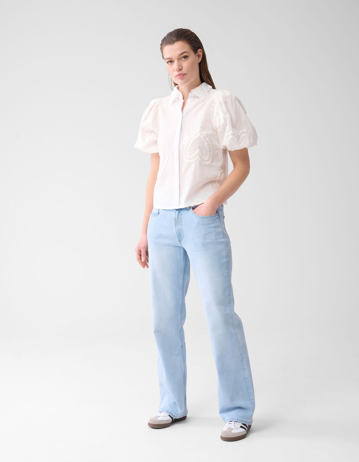 Puff Heart Top Wit SHOEBY WOMEN
