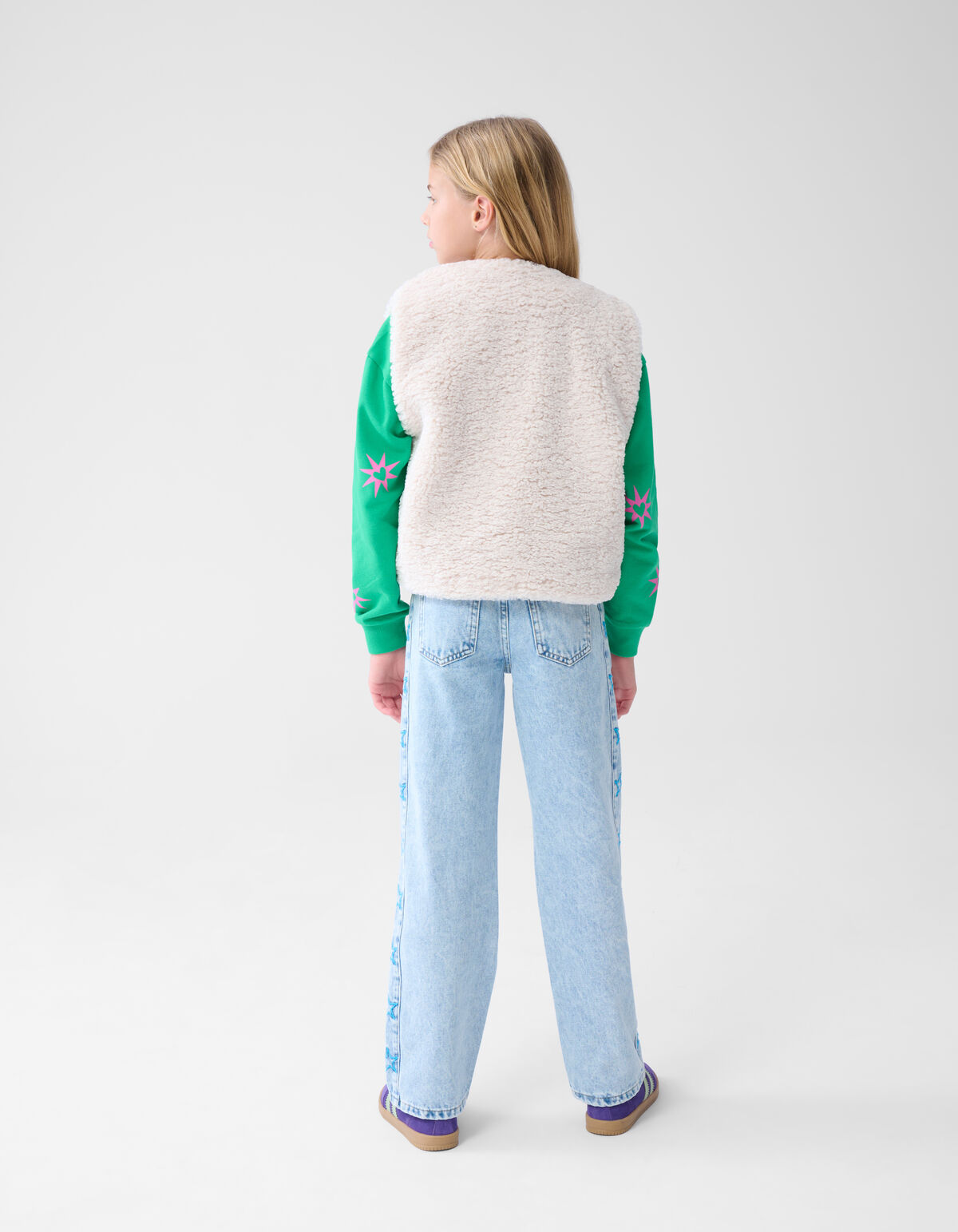 Teddy Label Gilet Gebroken Wit SHOEBY GIRLS