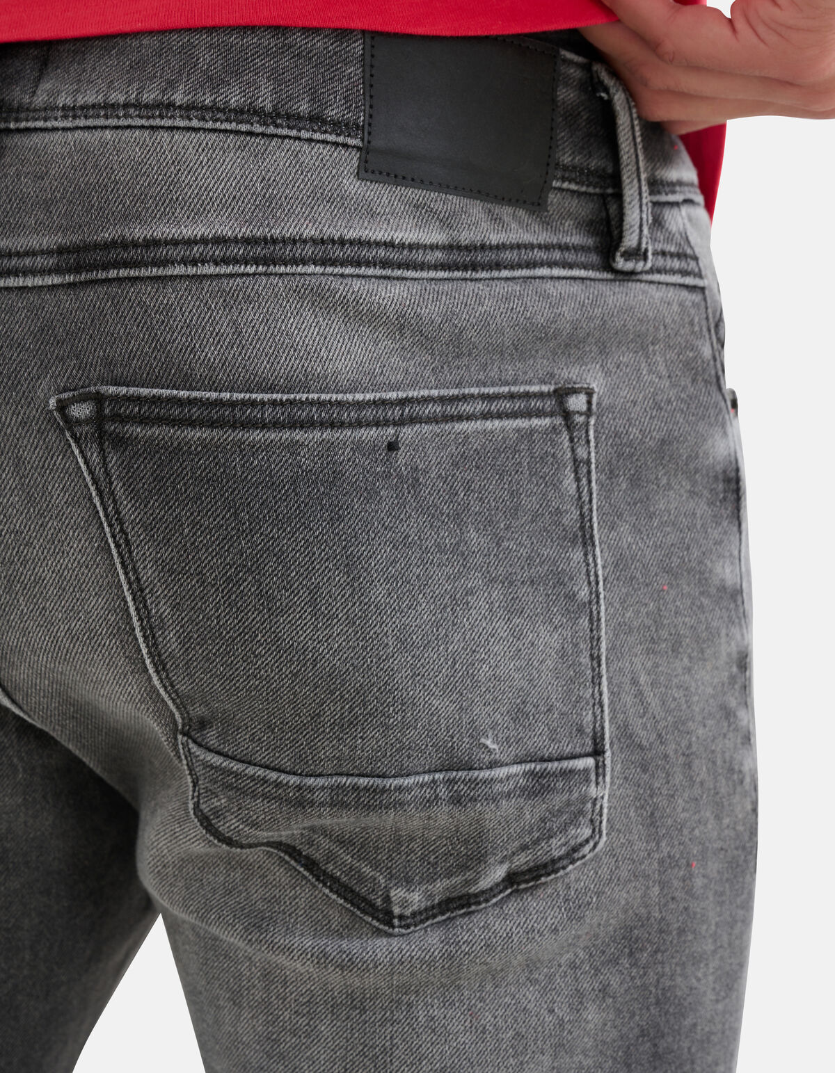 Slim Fit Jog Jeans Lichtgrijs L32 SHOEBY MEN