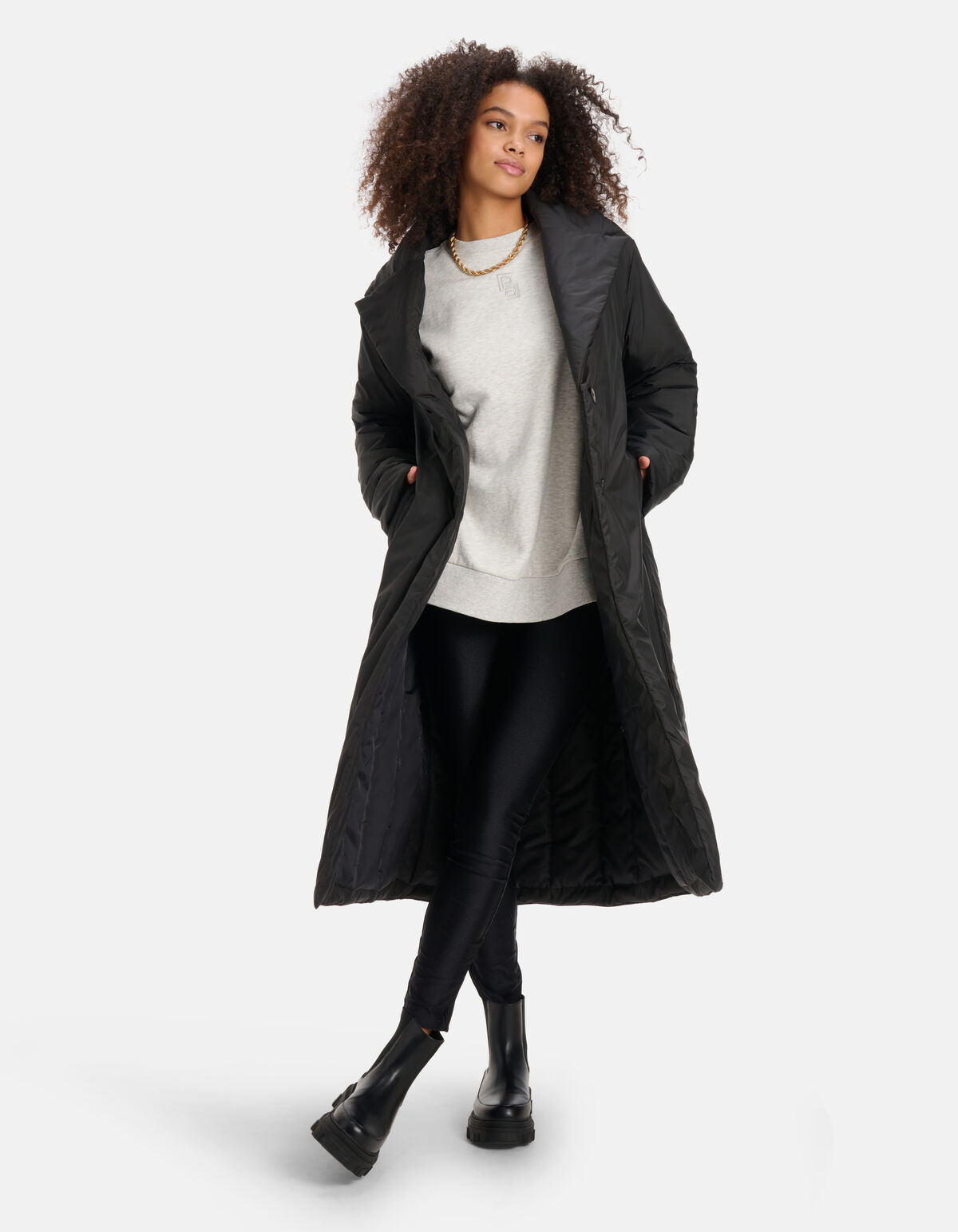 Coat Puffer Jas Zwart SHOEBY WOMEN