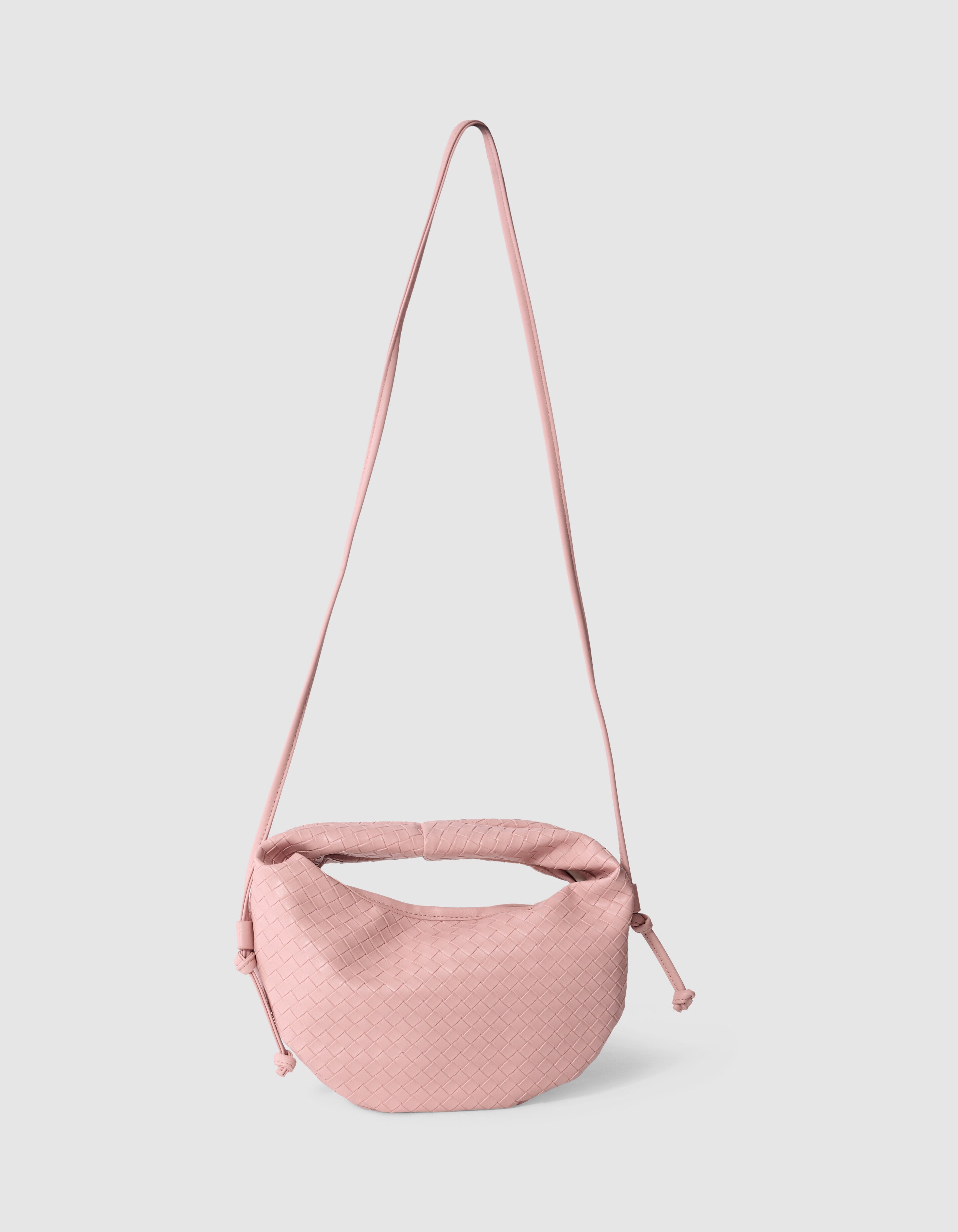 Small Braided Tas Lichtroze SHOEBY ACCESSOIRES