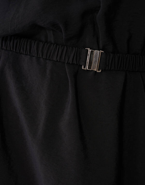 Sporty Tracksuit Maxi Jurk Zwart SHOEBY WOMEN