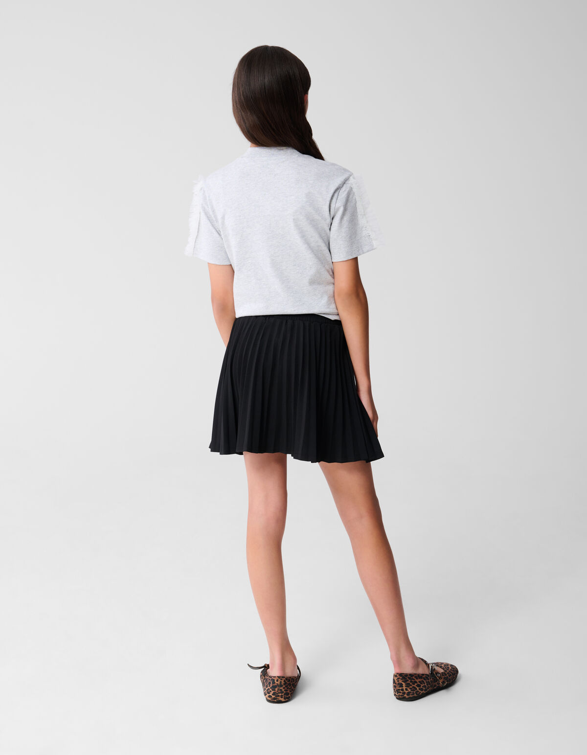 Plissé Rok Zwart SHOEBY GIRLS