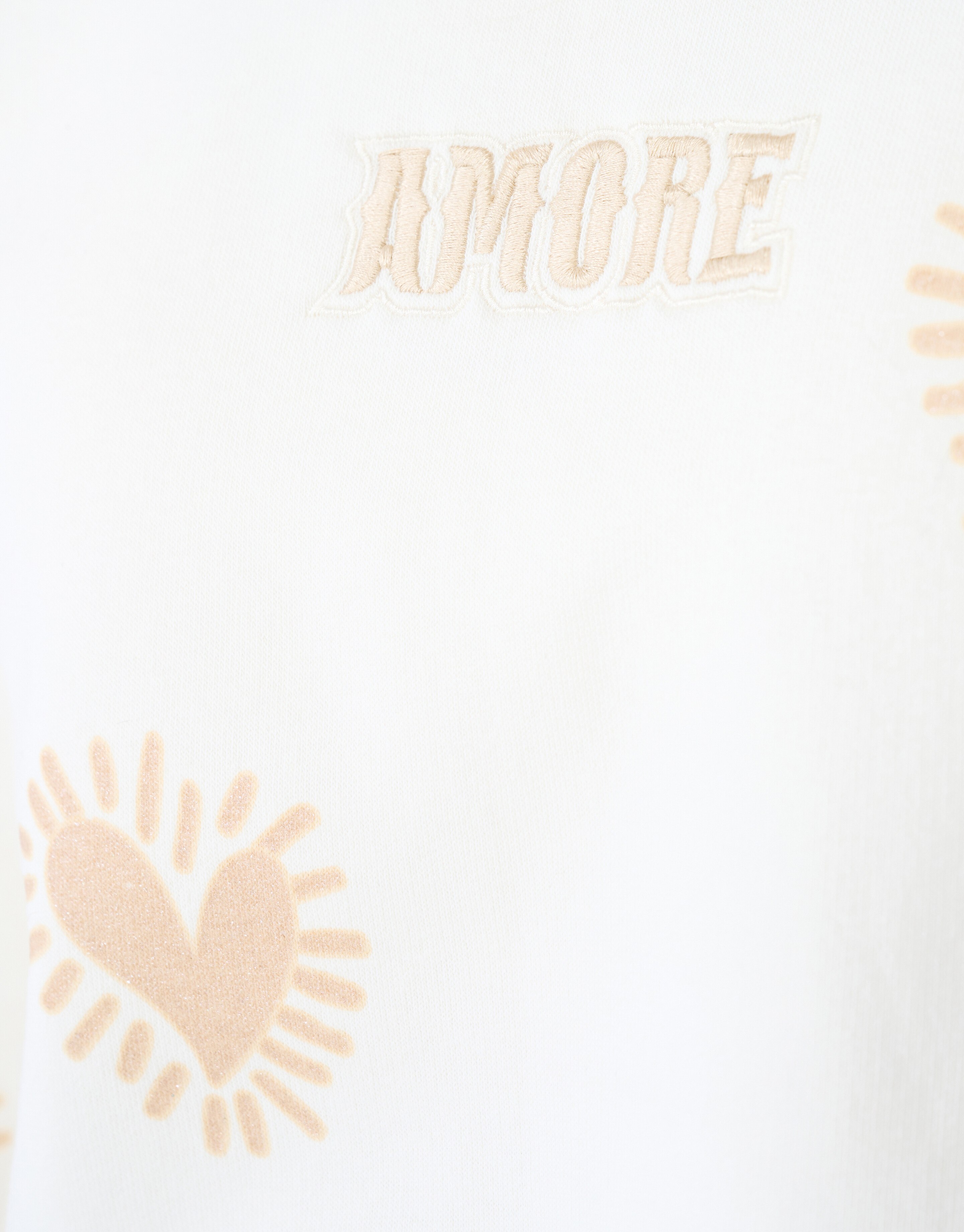 Amore Artwork Sweater Gebroken Wit SHOEBY GIRLS