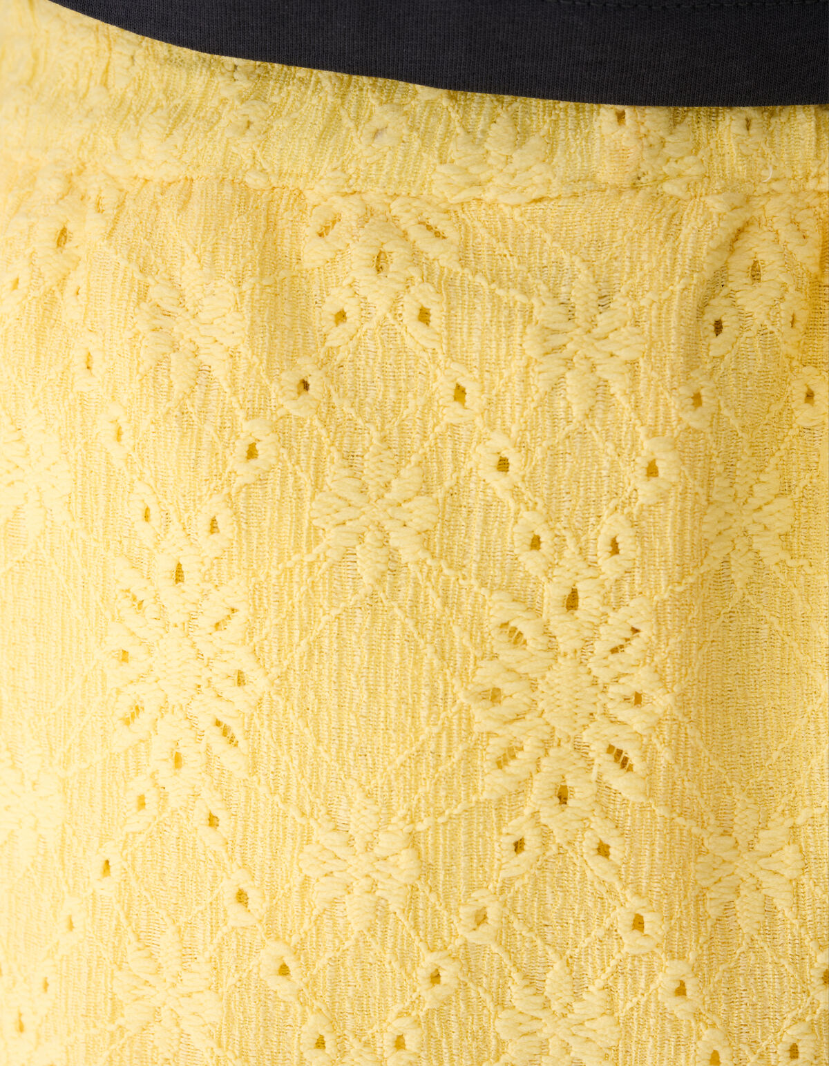 Embroidery Ruffle Mini Rok Lichtgeel SHOEBY GIRLS