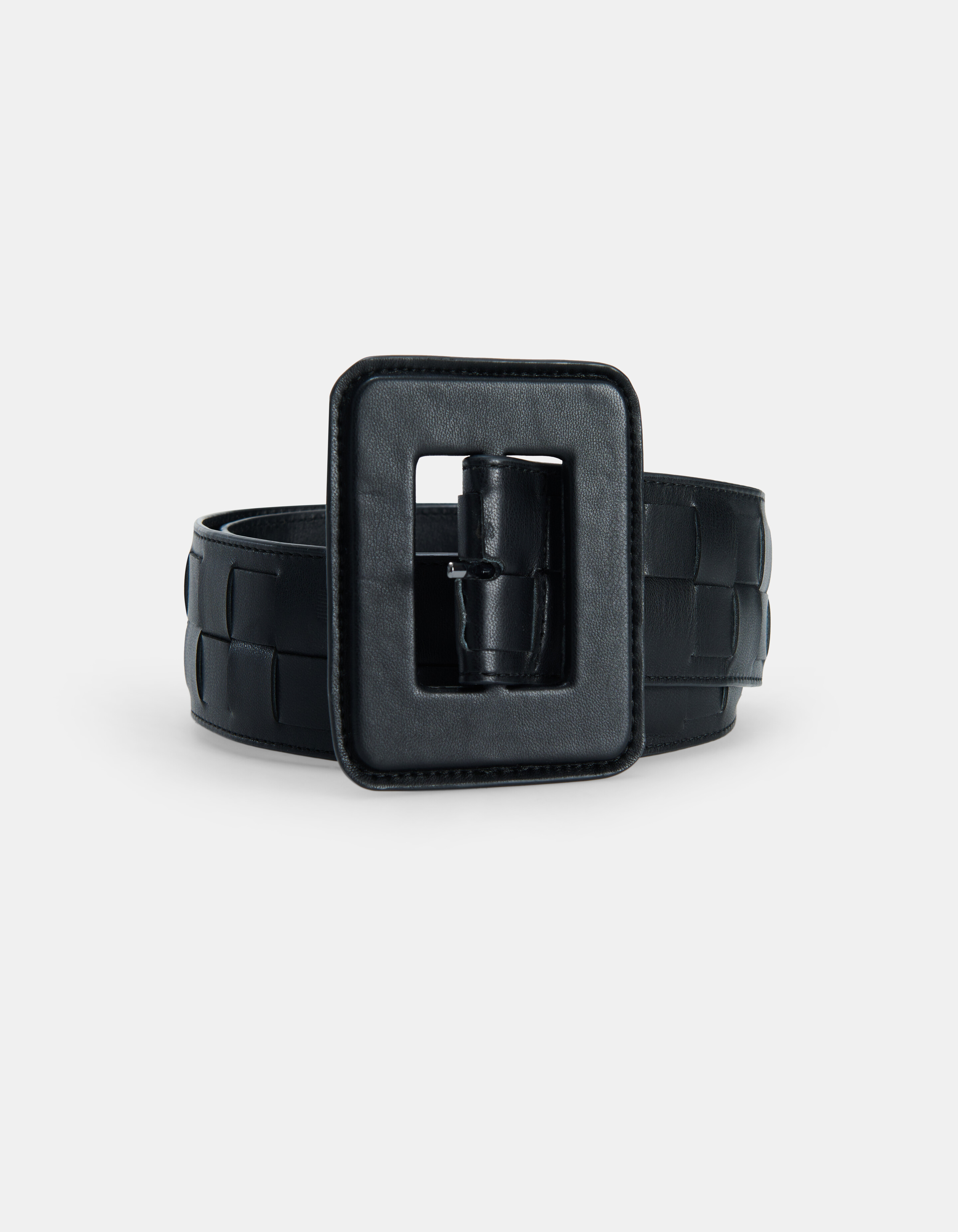 Zwarte Gevlochten Tailleriem SHOEBY ACCESSOIRES