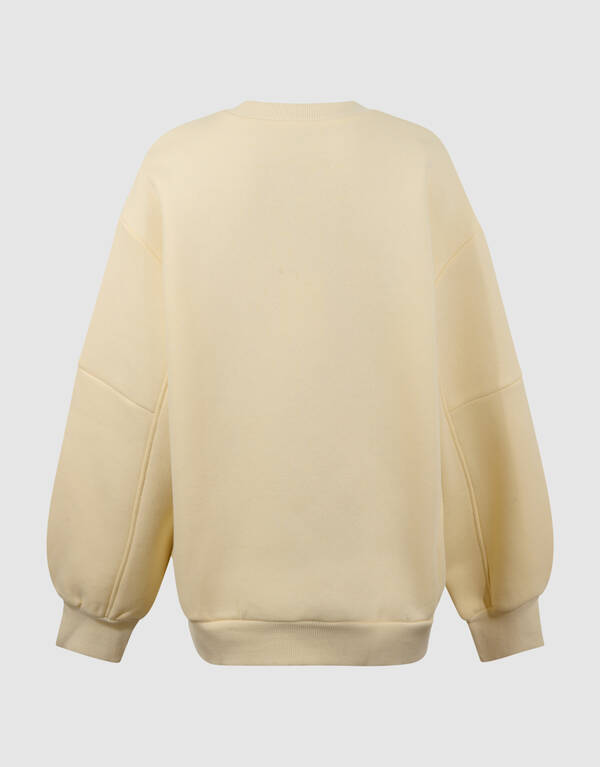 Big Sleeve Sweater Lichtgeel SHOEBY GIRLS