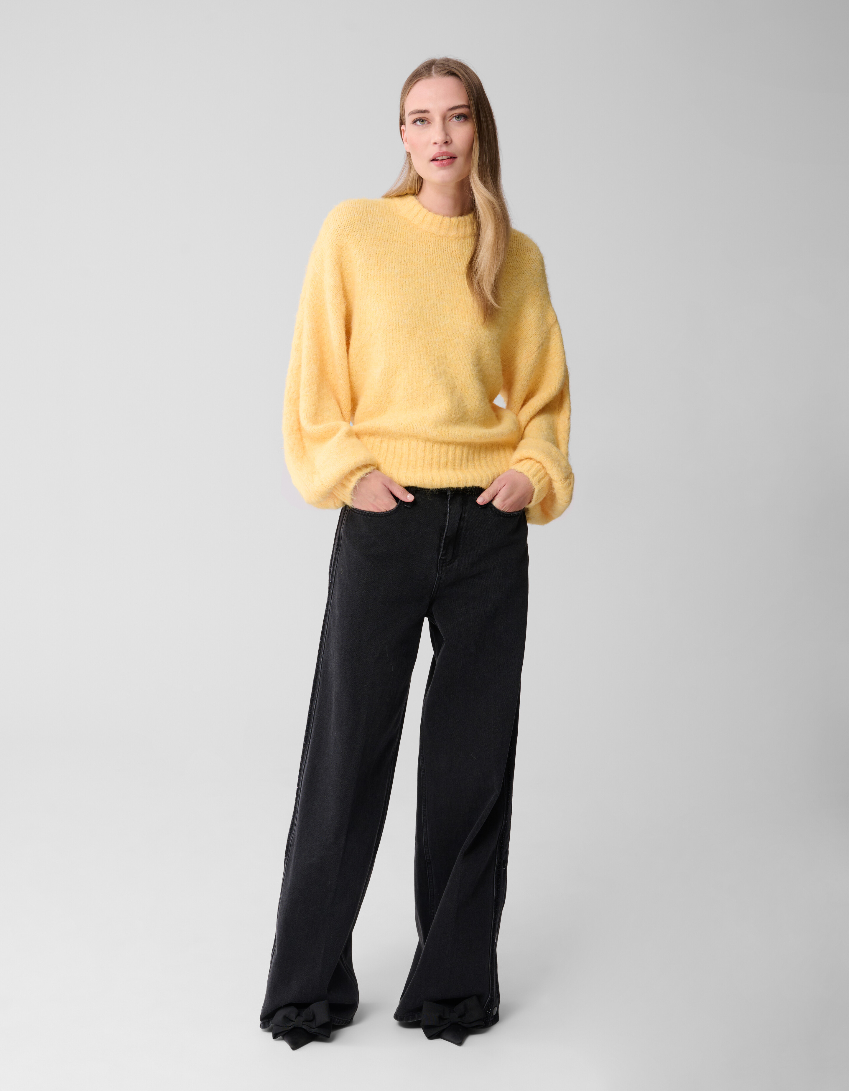 Harige Oversized Trui Geel SHOEBY WOMEN