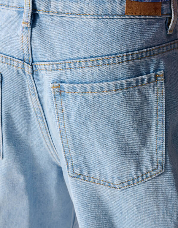 Studded Barrel Fit Jeans Lichtblauw SHOEBY GIRLS