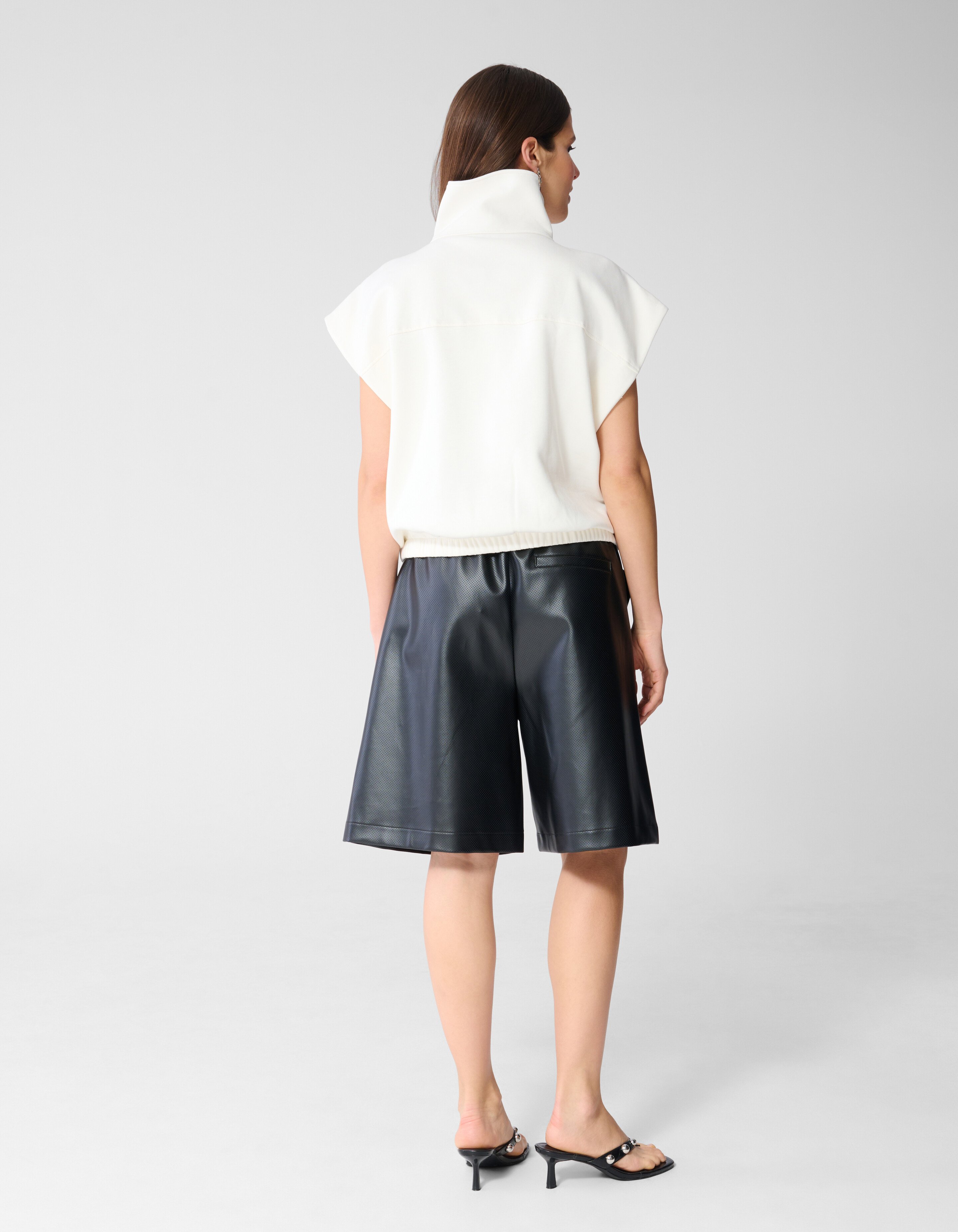 Sleeveless Sweat Jack Gebroken Wit SHOEBY WOMEN