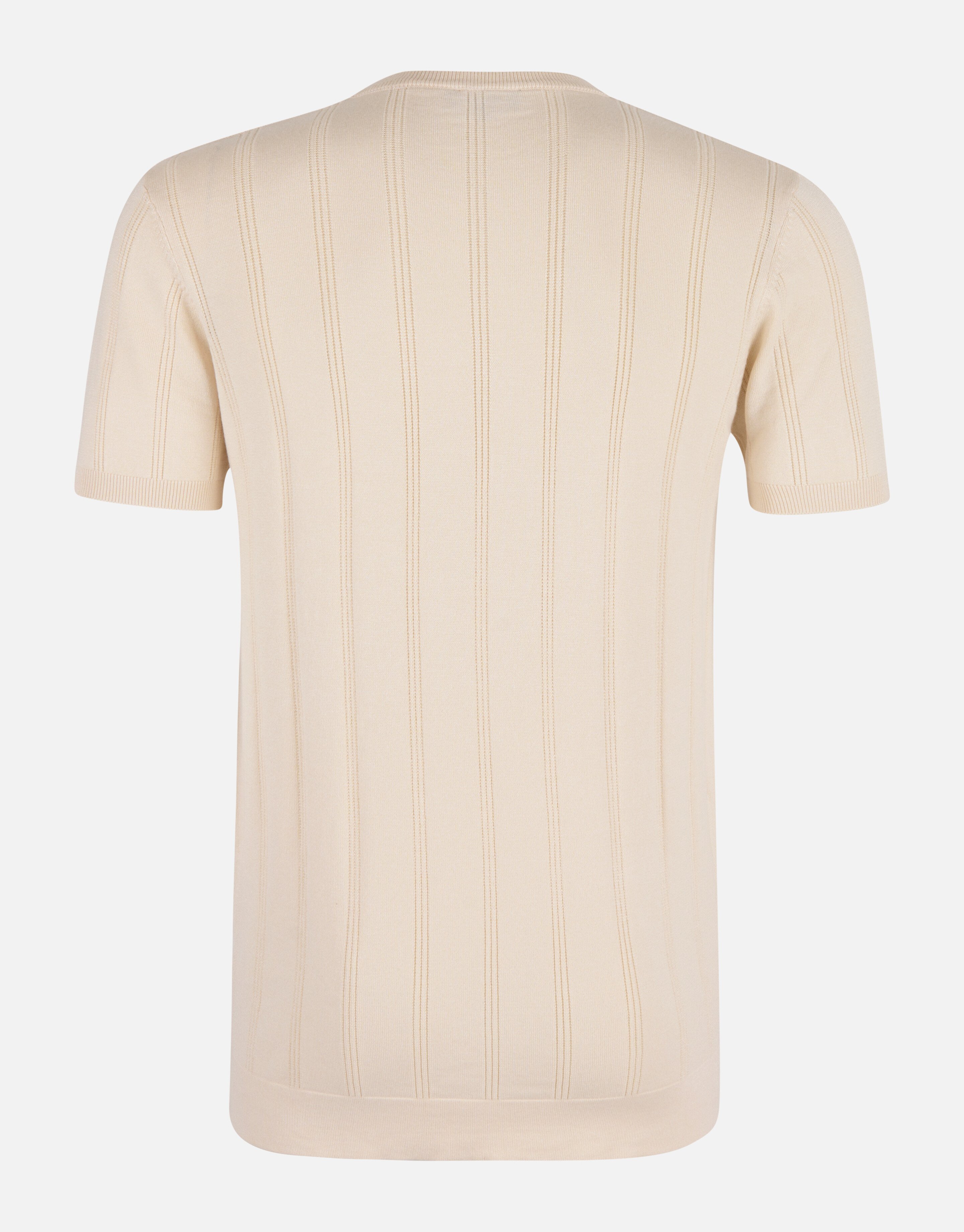 Gebreid T-shirt Beige SHOEBY MEN