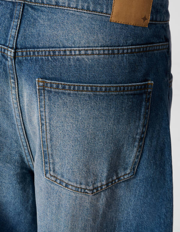 Cargo Barrel Fit Jeans Blauw SHOEBY WOMEN