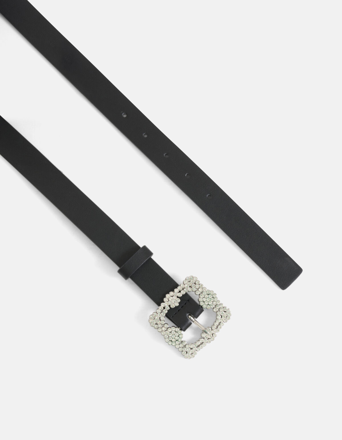 Strass Gesp Riem Zwart SHOEBY ACCESSOIRES