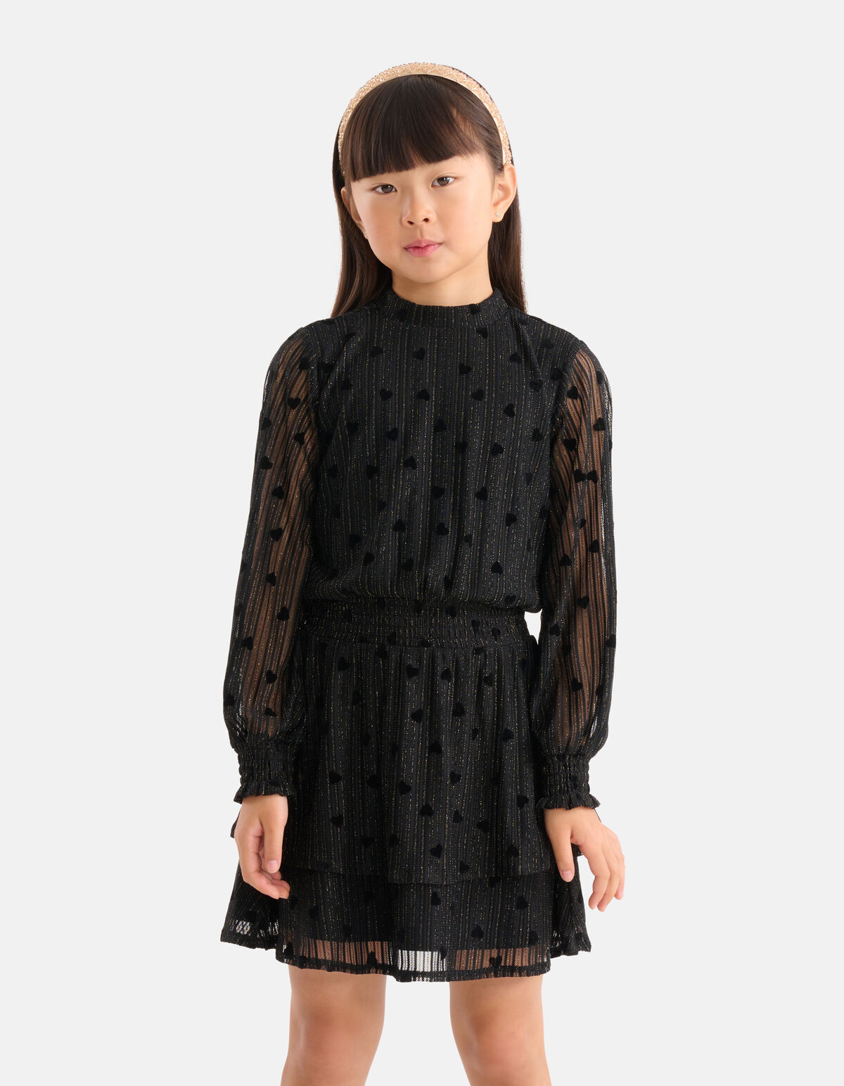 Mesh Jurk Zwart SHOEBY GIRLS