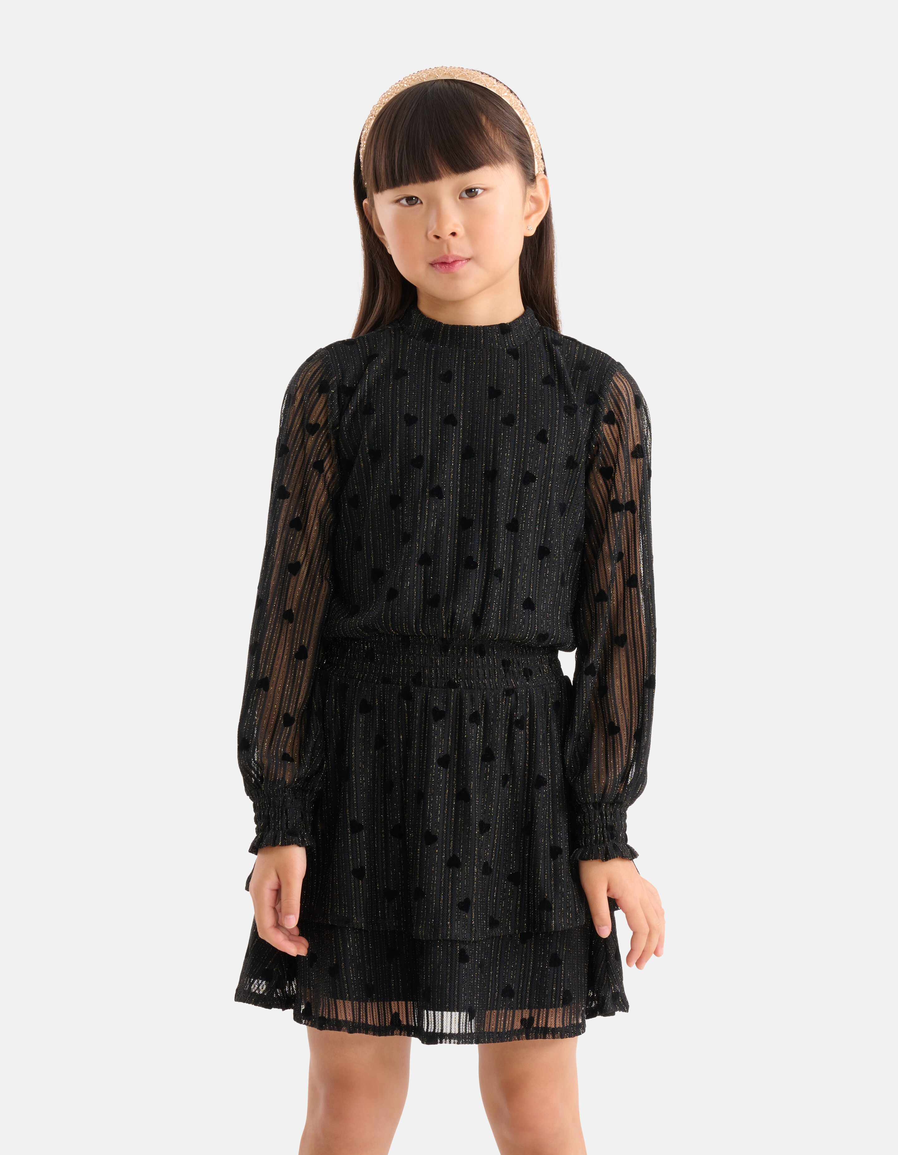 Mesh Jurk Zwart SHOEBY GIRLS