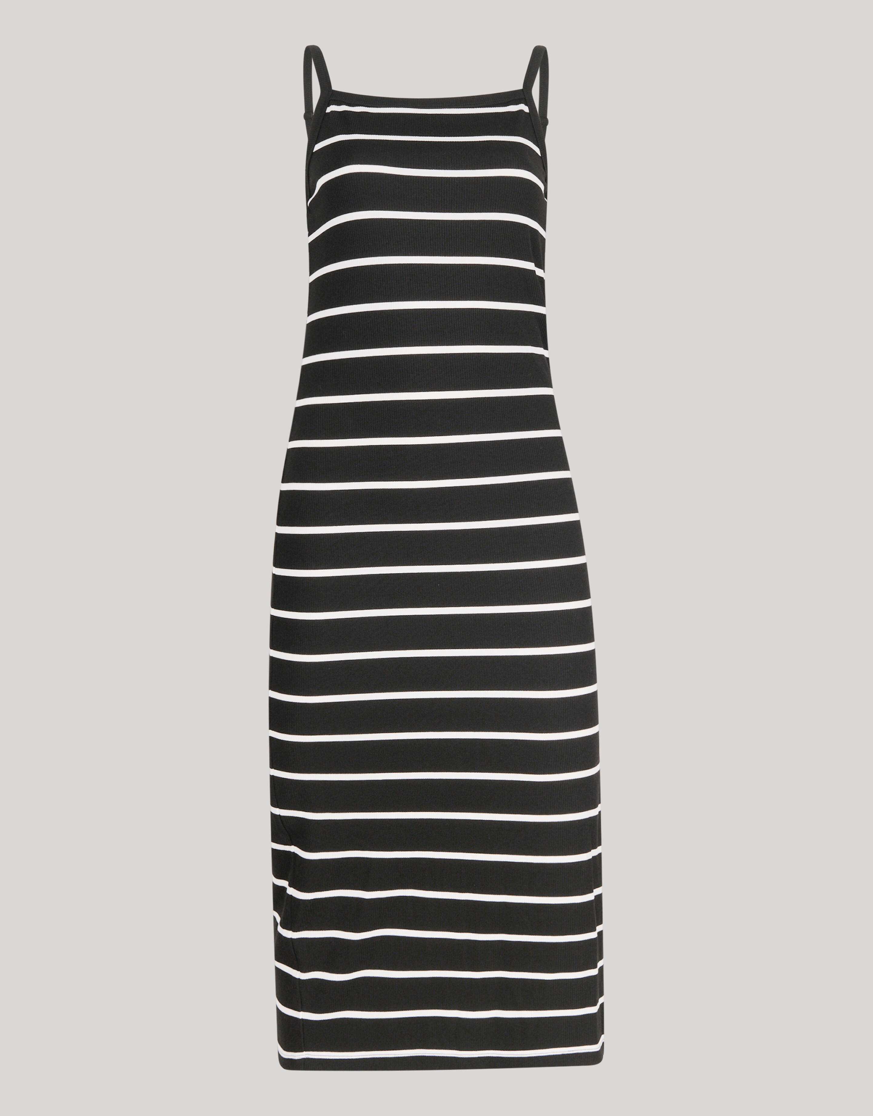 Gestreepte Midi Jurk Zwart/Wit SHOEBY WOMEN
