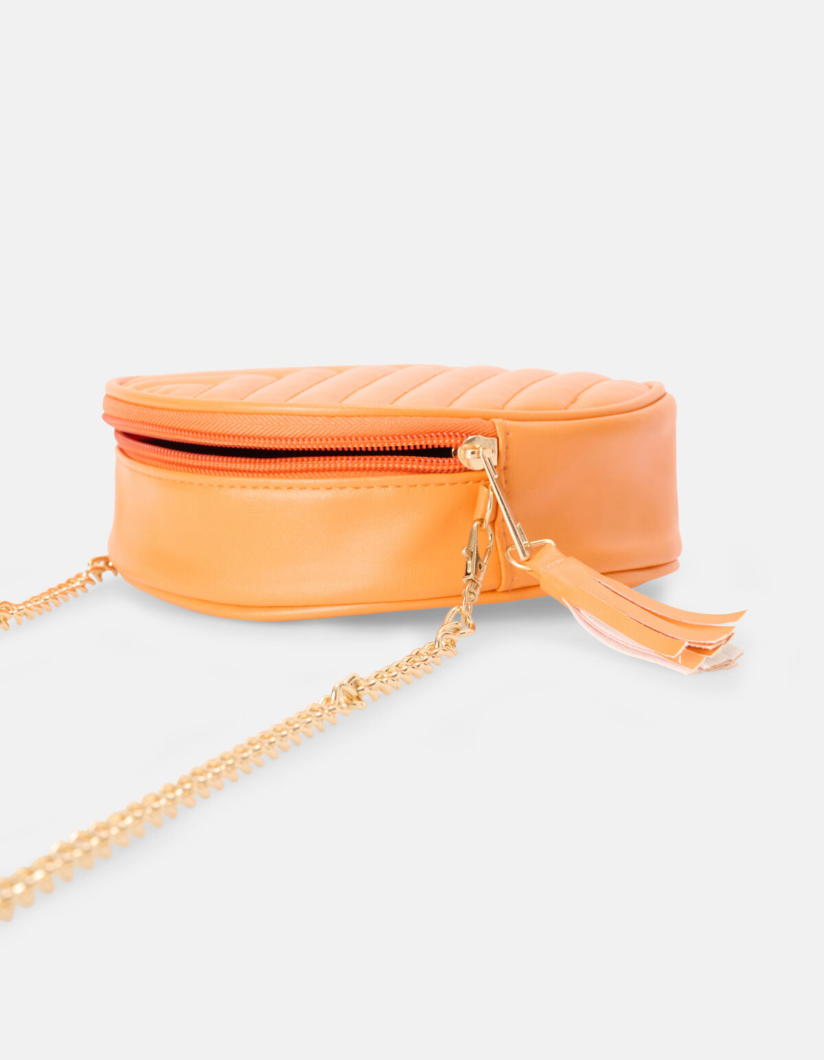 Ronde Padded Tas Oranje SHOEBY ACCESSOIRES