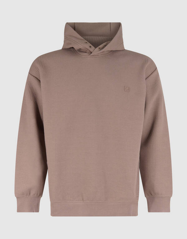 Jacquard Hoodie Lichtbruin SHOEBY MEN