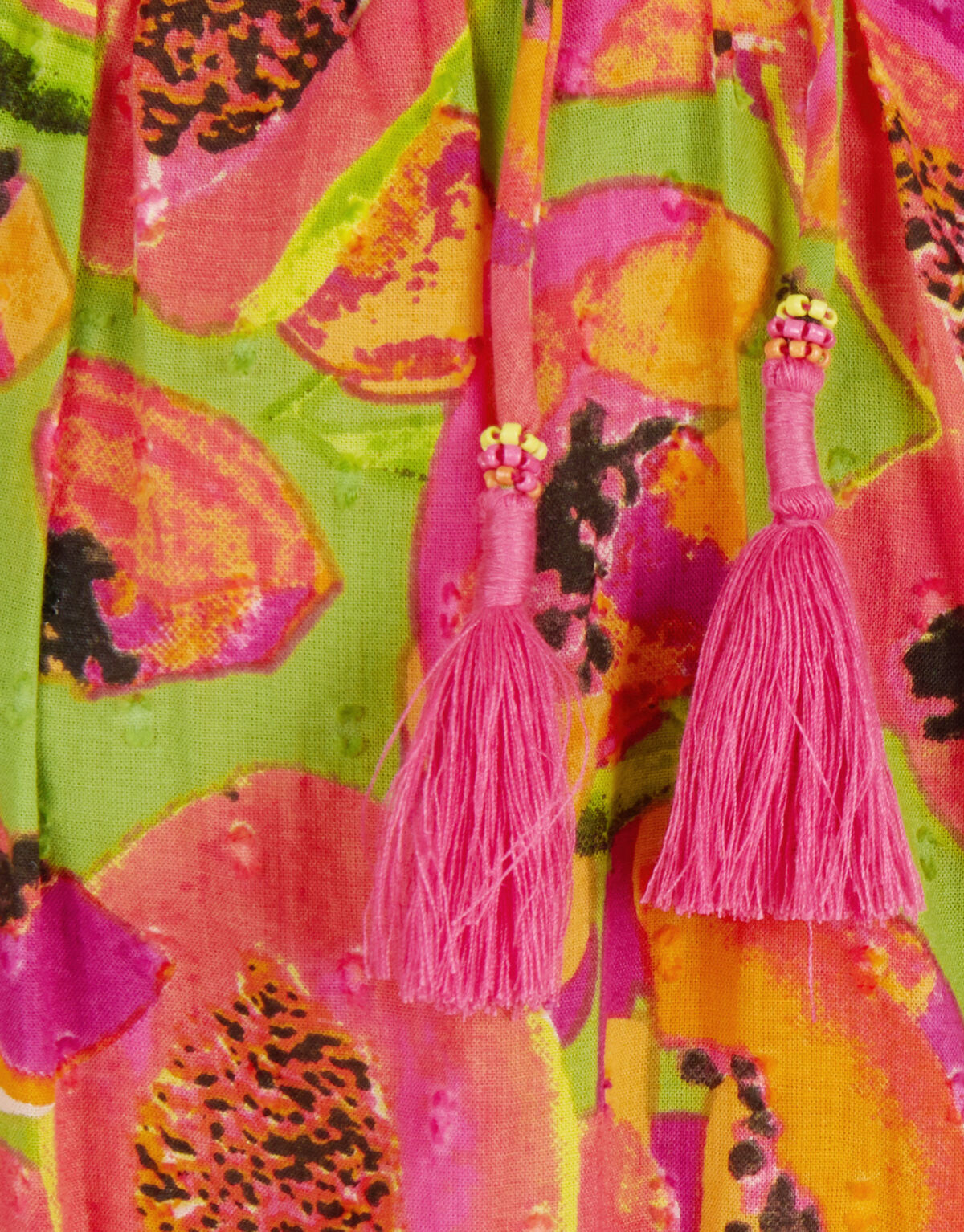 Fruit Smock Top Groen SHOEBY GIRLS