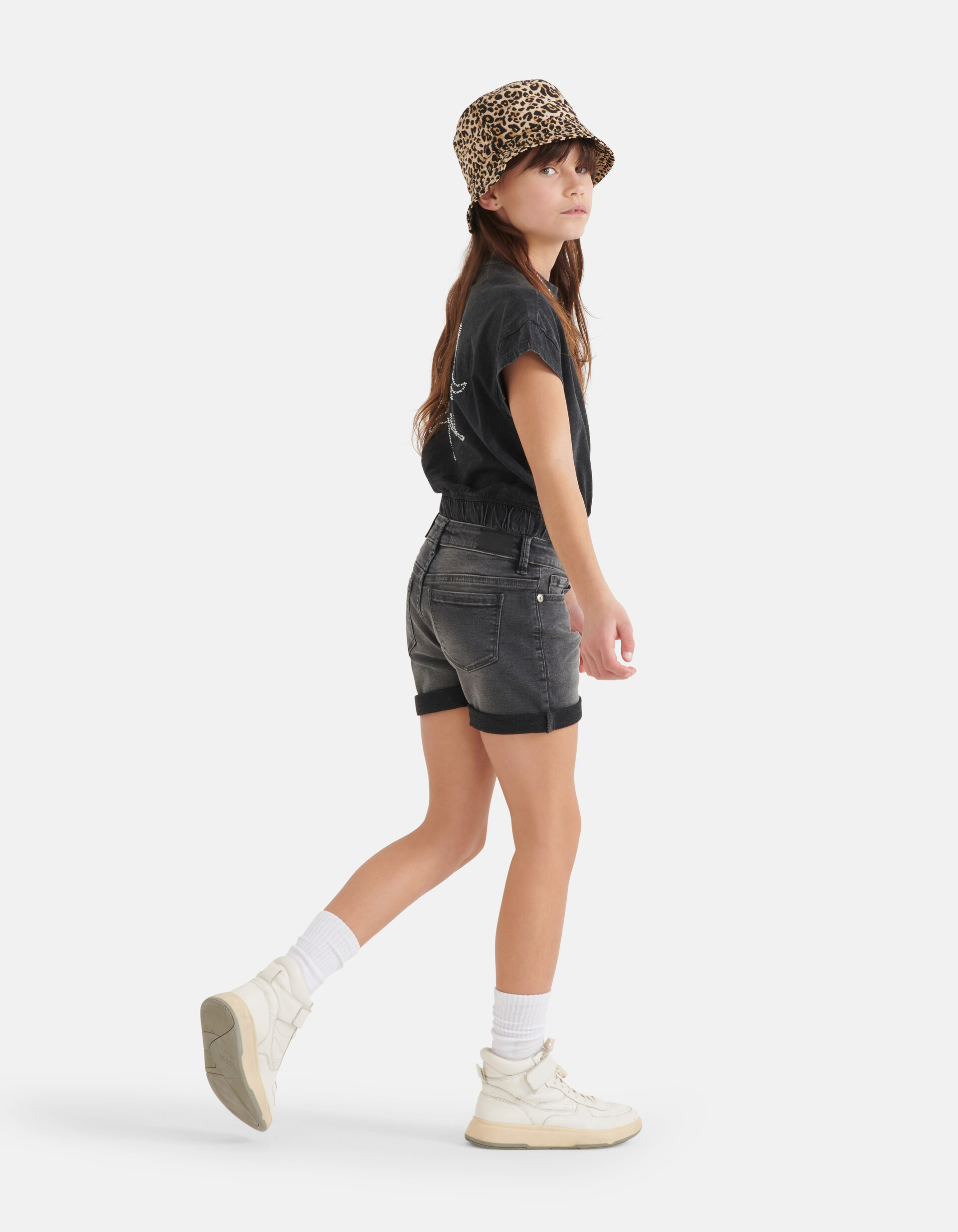 Denim Short Donkergrijs SHOEBY GIRLS
