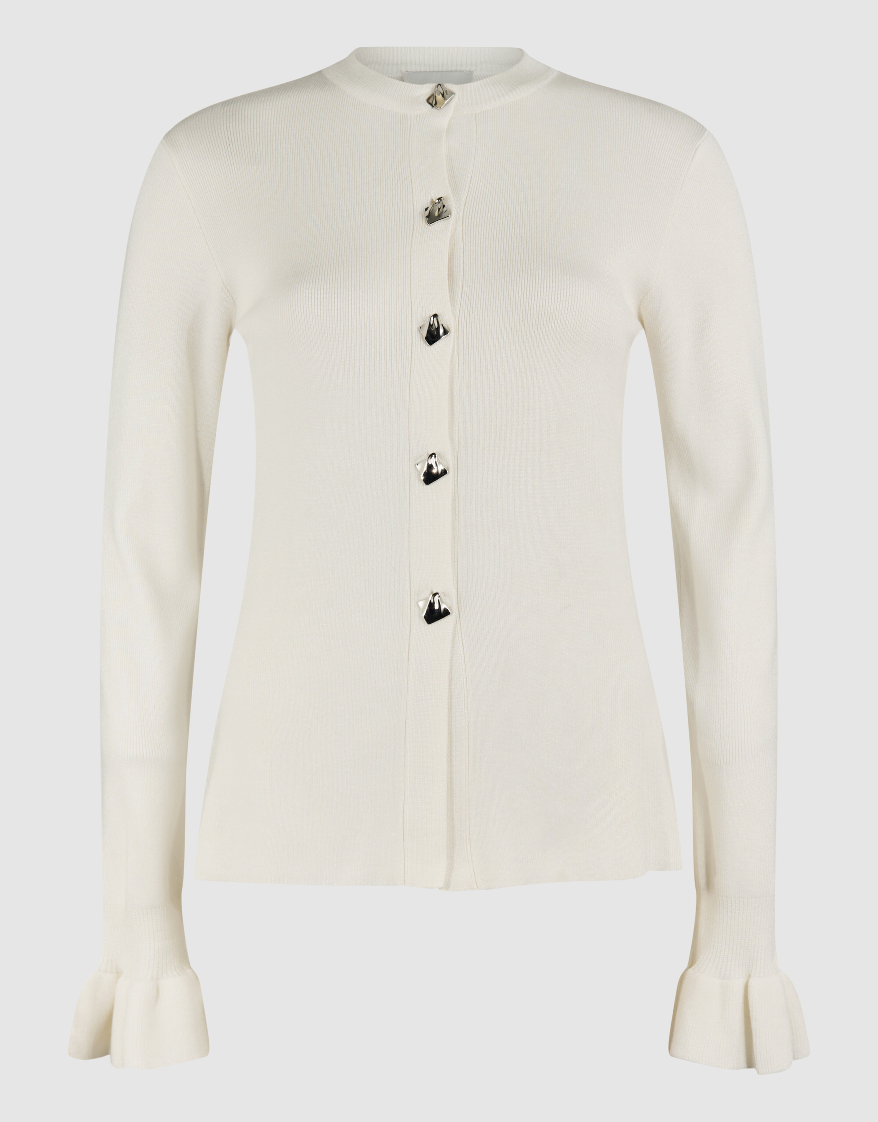 Ruffle mouw Vest Gebroken Wit SHOEBY WOMEN