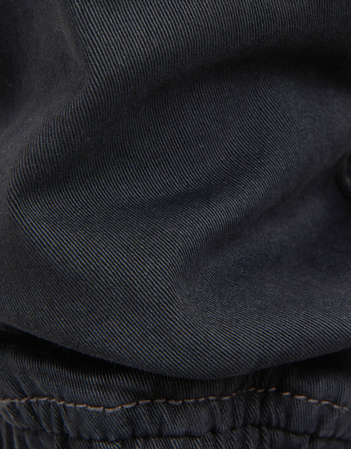 Loose Fit Twill Broek Donkergrijs SHOEBY BOYS