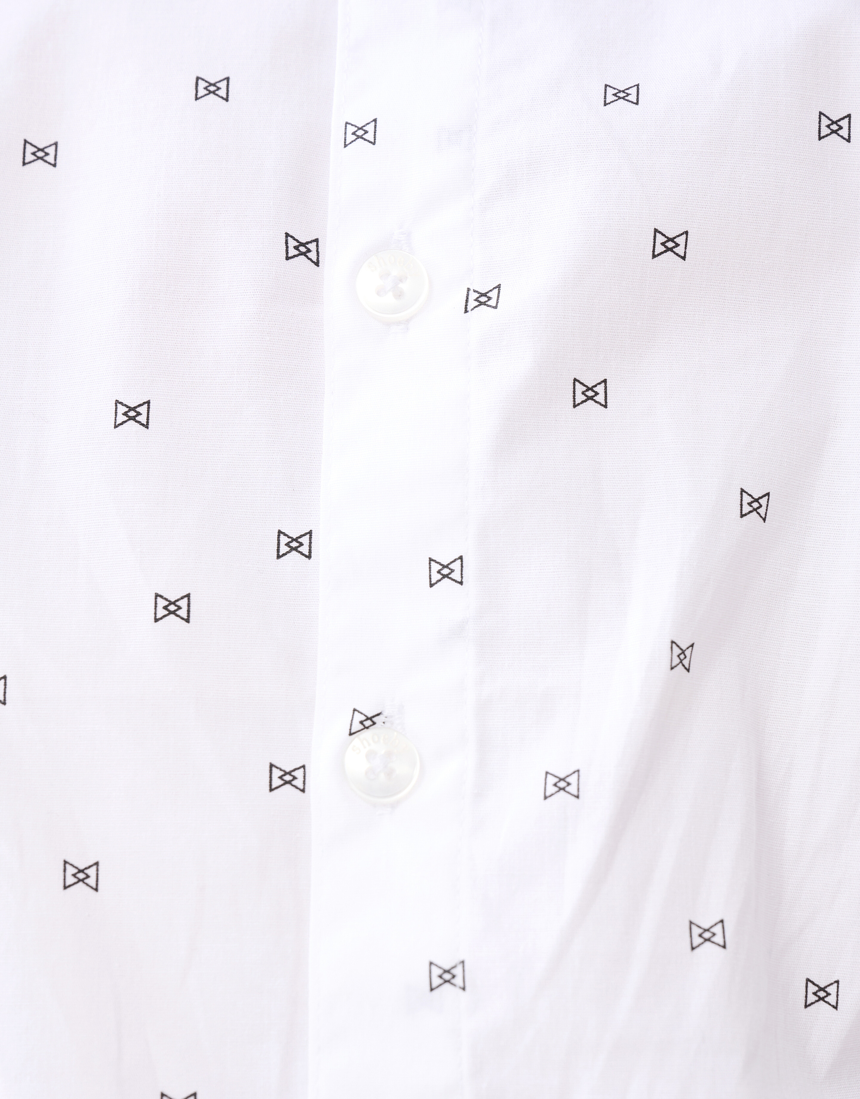 Printed Overhemd Wit SHOEBY BOYS