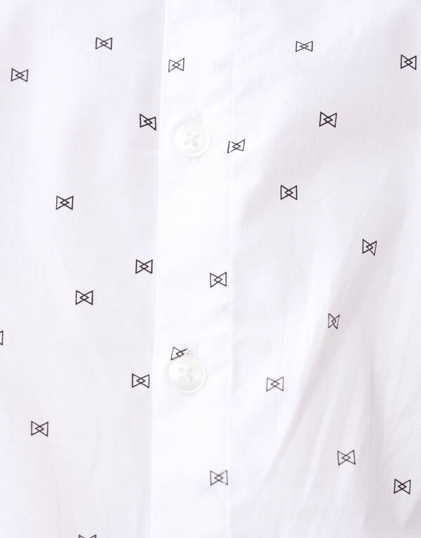 Printed Overhemd Wit SHOEBY BOYS