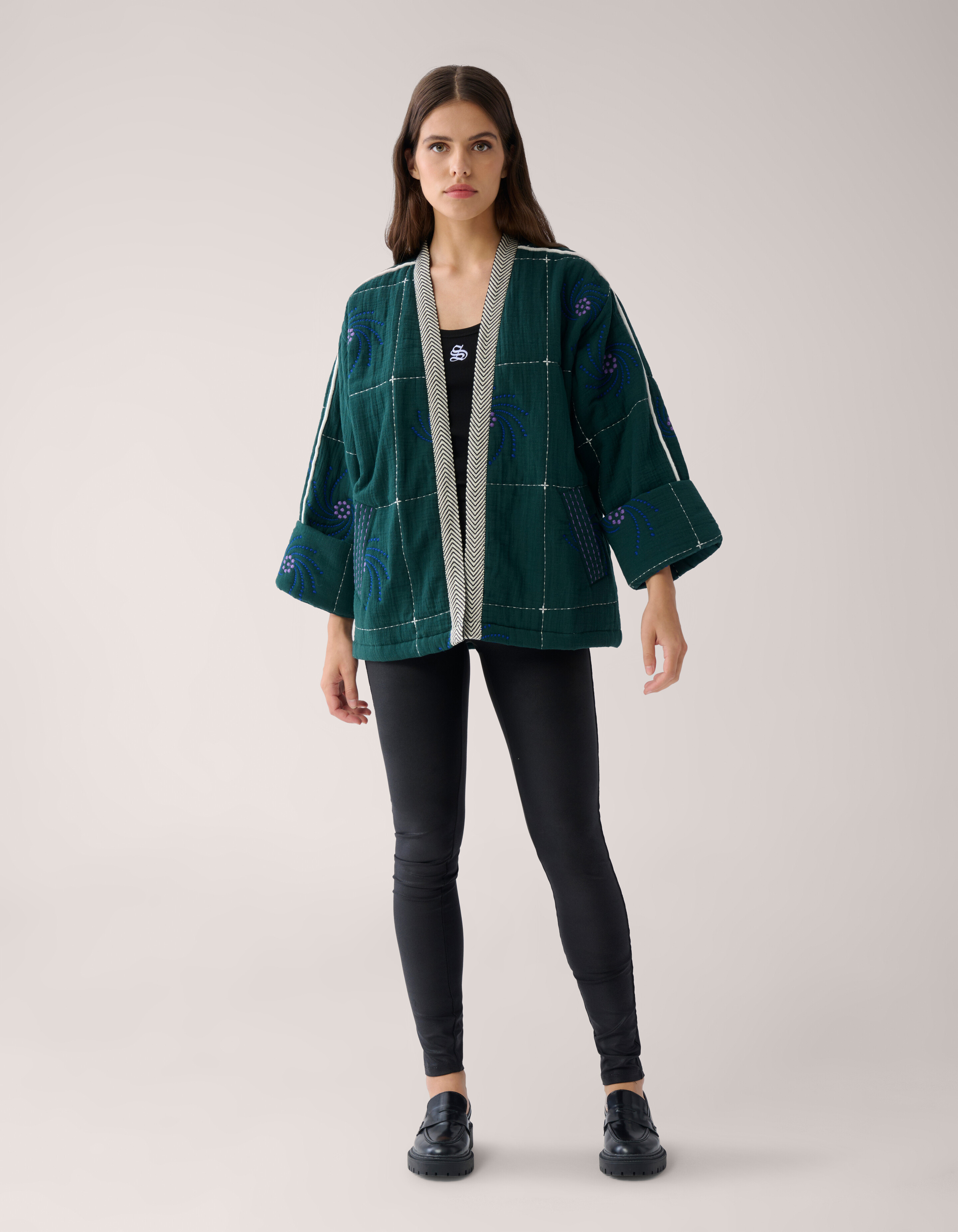 Embroidery Jack Groen By Mieke SHOEBY WOMEN