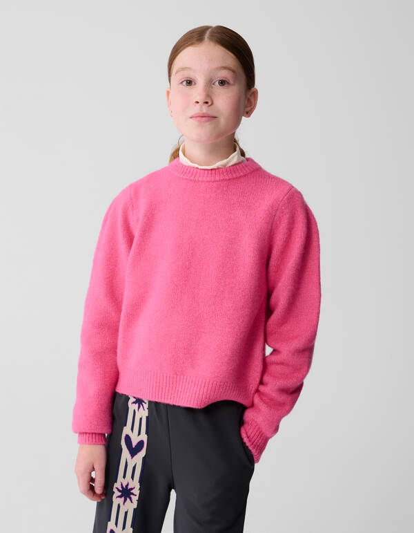 Open Back Strik Trui Roze SHOEBY GIRLS