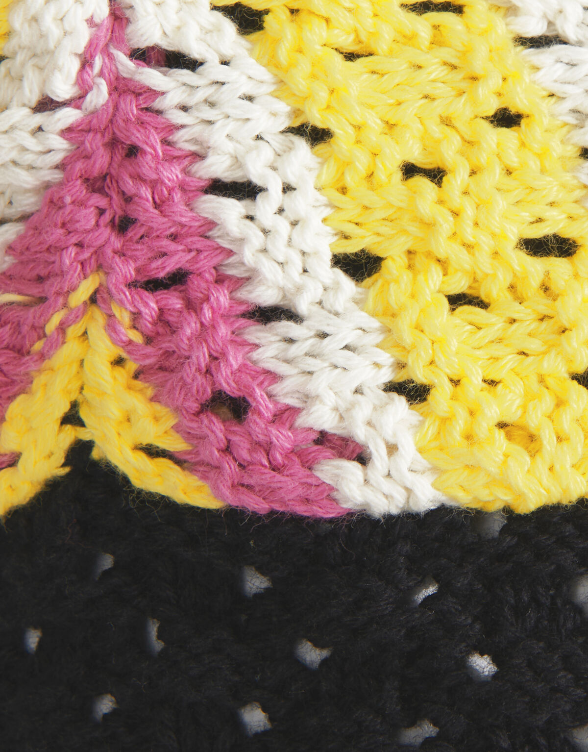 Crochet Triangle Top Donkergrijs SHOEBY GIRLS