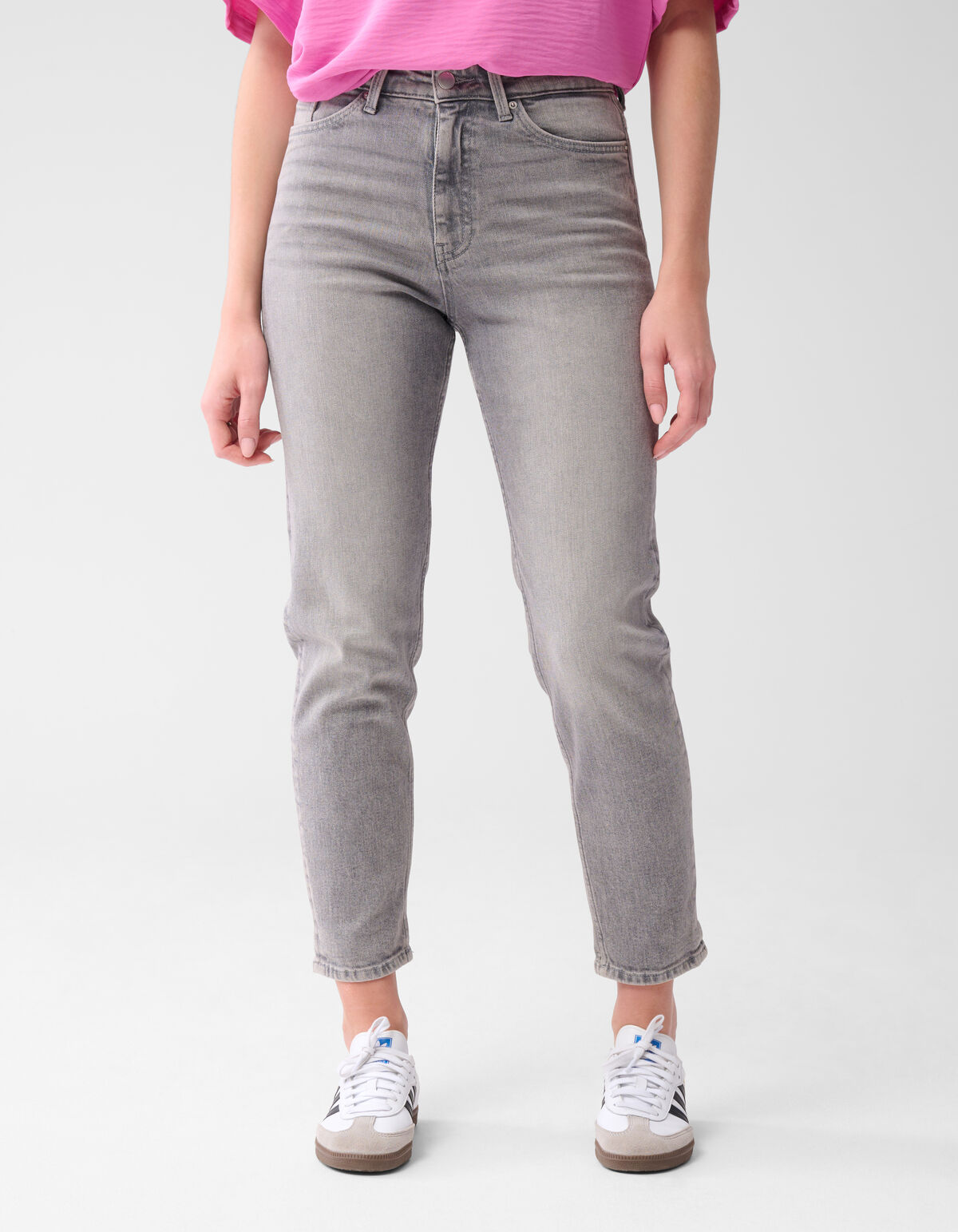 Tapered Fit Jeans Grijs SHOEBY WOMEN