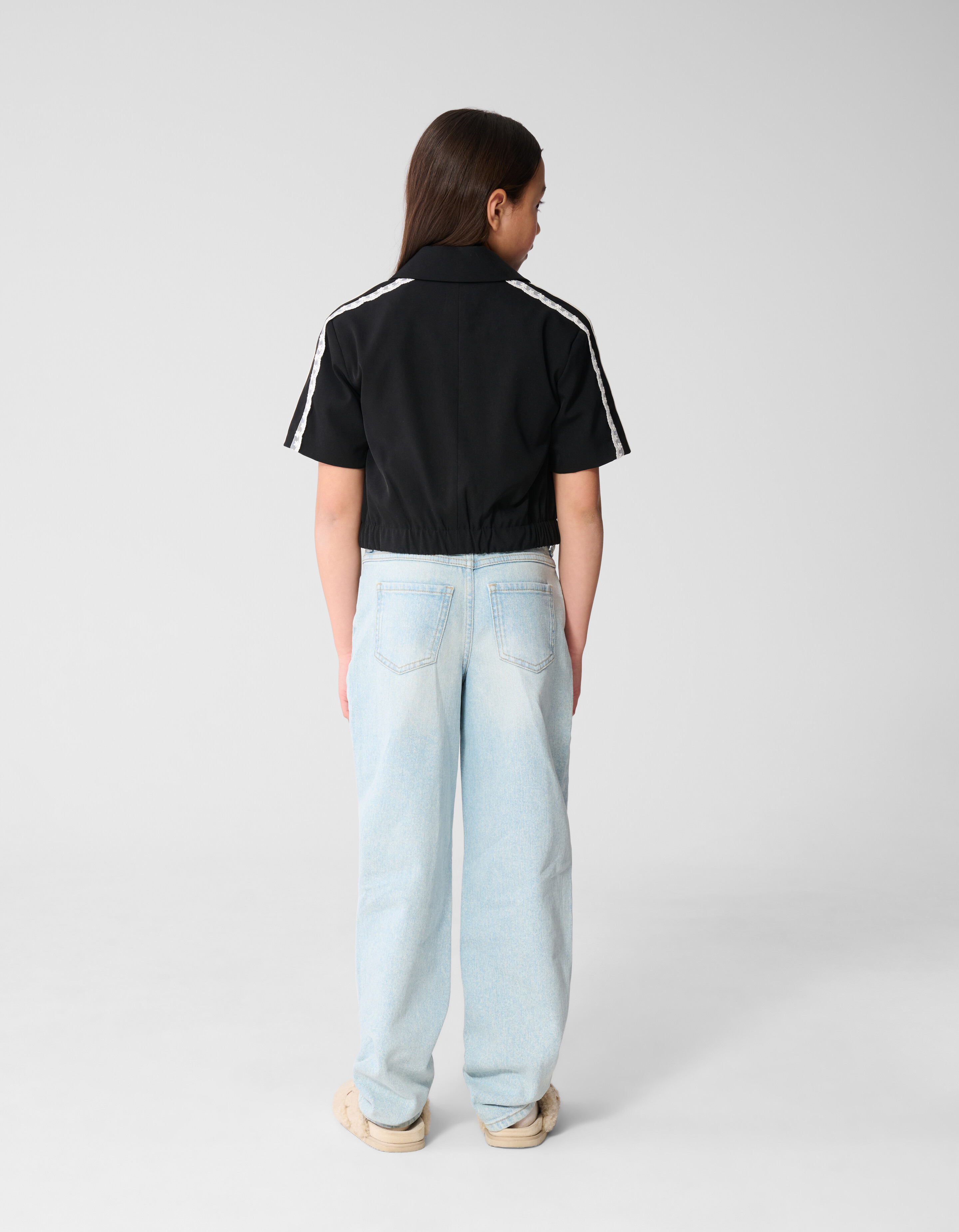 Barrel Fit Jeans Bleached SHOEBY GIRLS