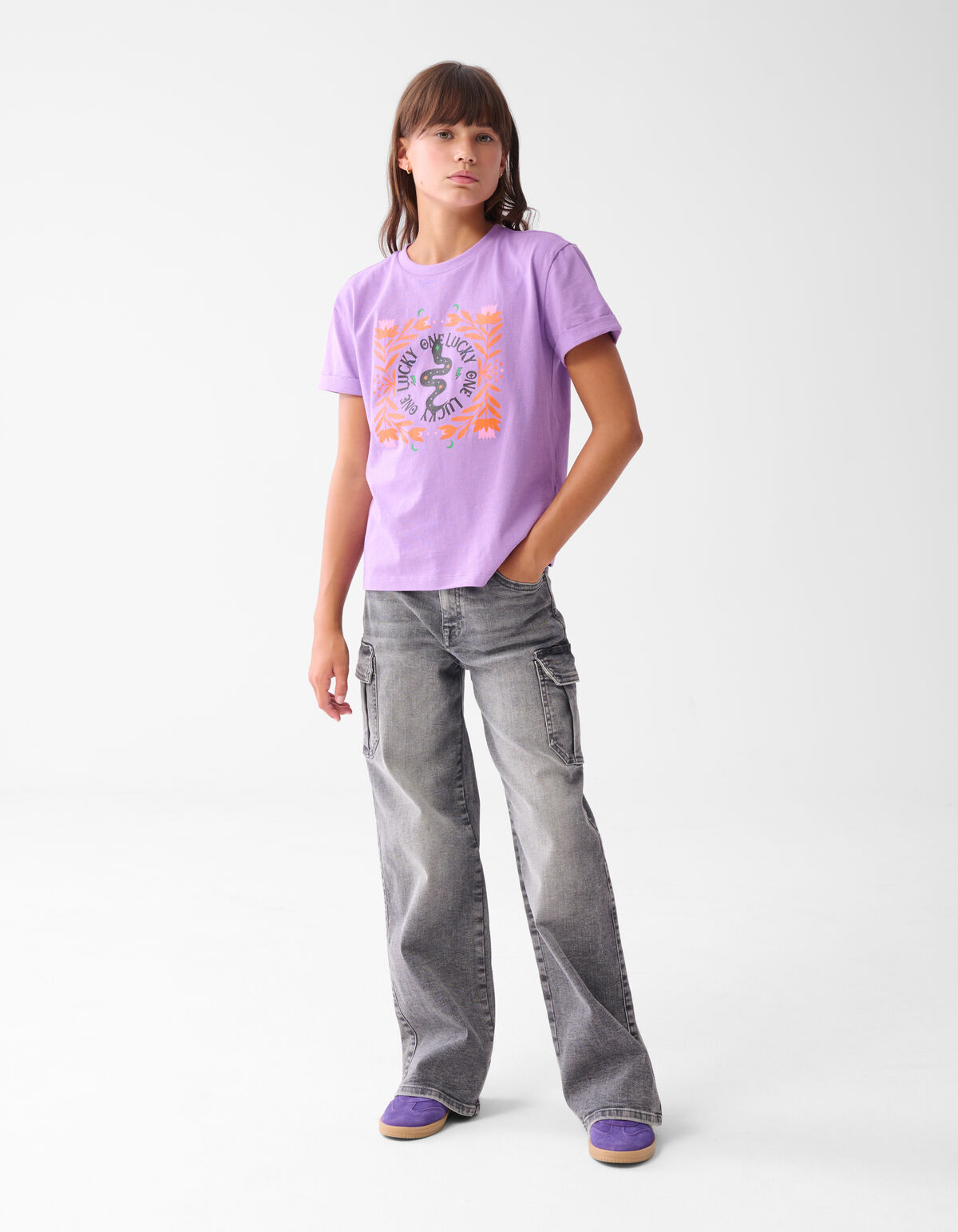 Artwork T-shirt Paars SHOEBY GIRLS