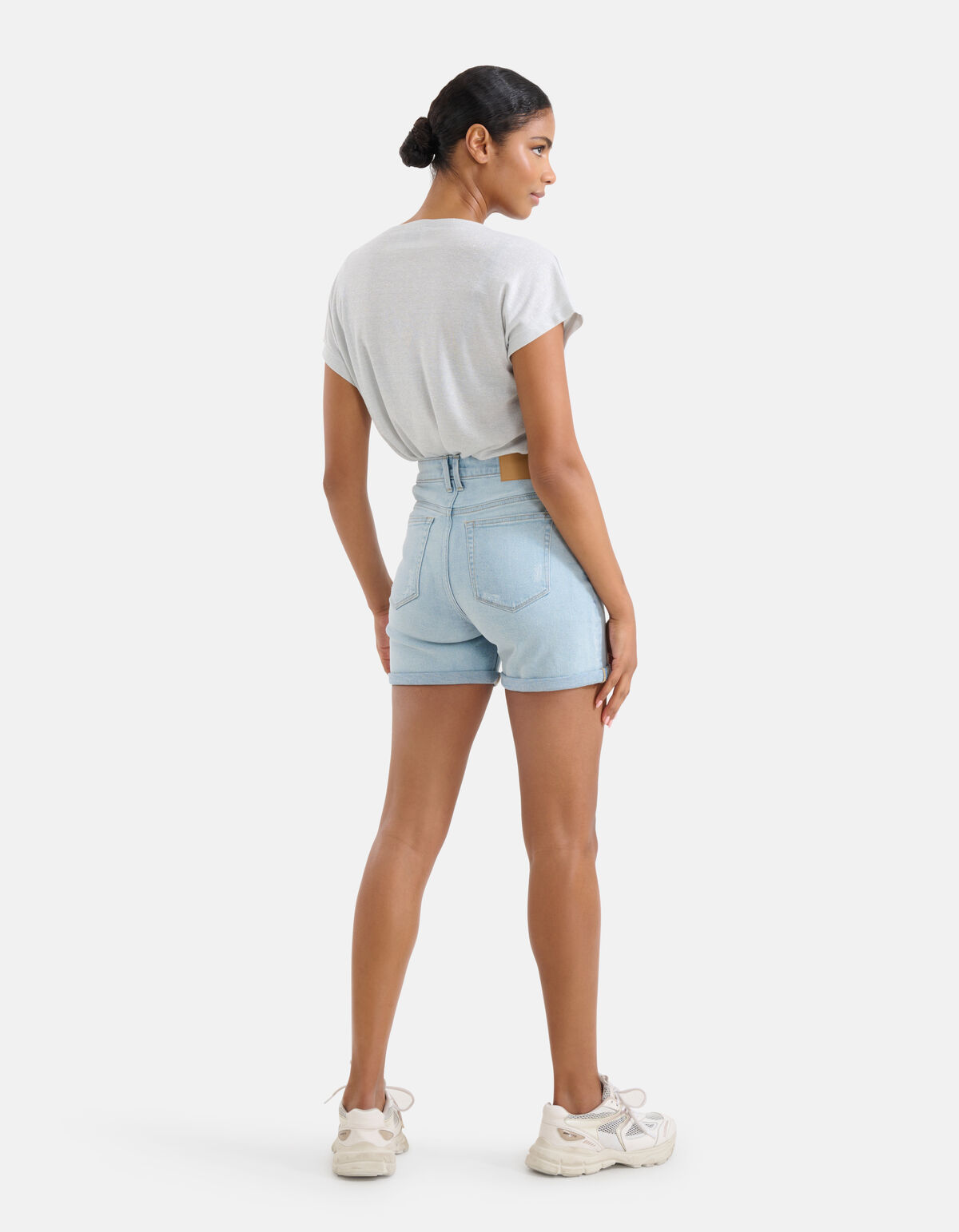 Gedrapeerde Glitter Top Zilver SHOEBY WOMEN