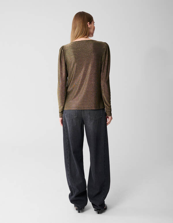 Glitter Drape Top Goud SHOEBY WOMEN